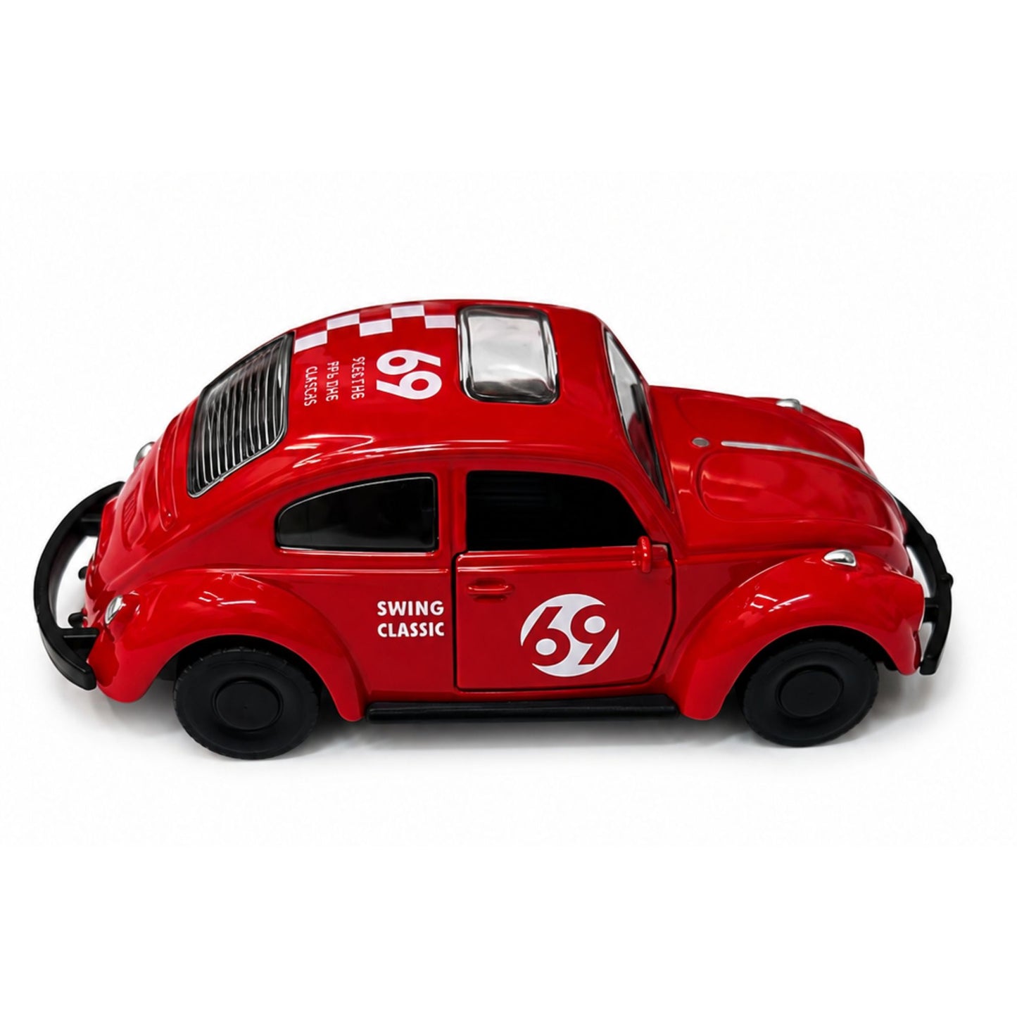 Pull Back Diecast Sports Car Model with Opening Doors