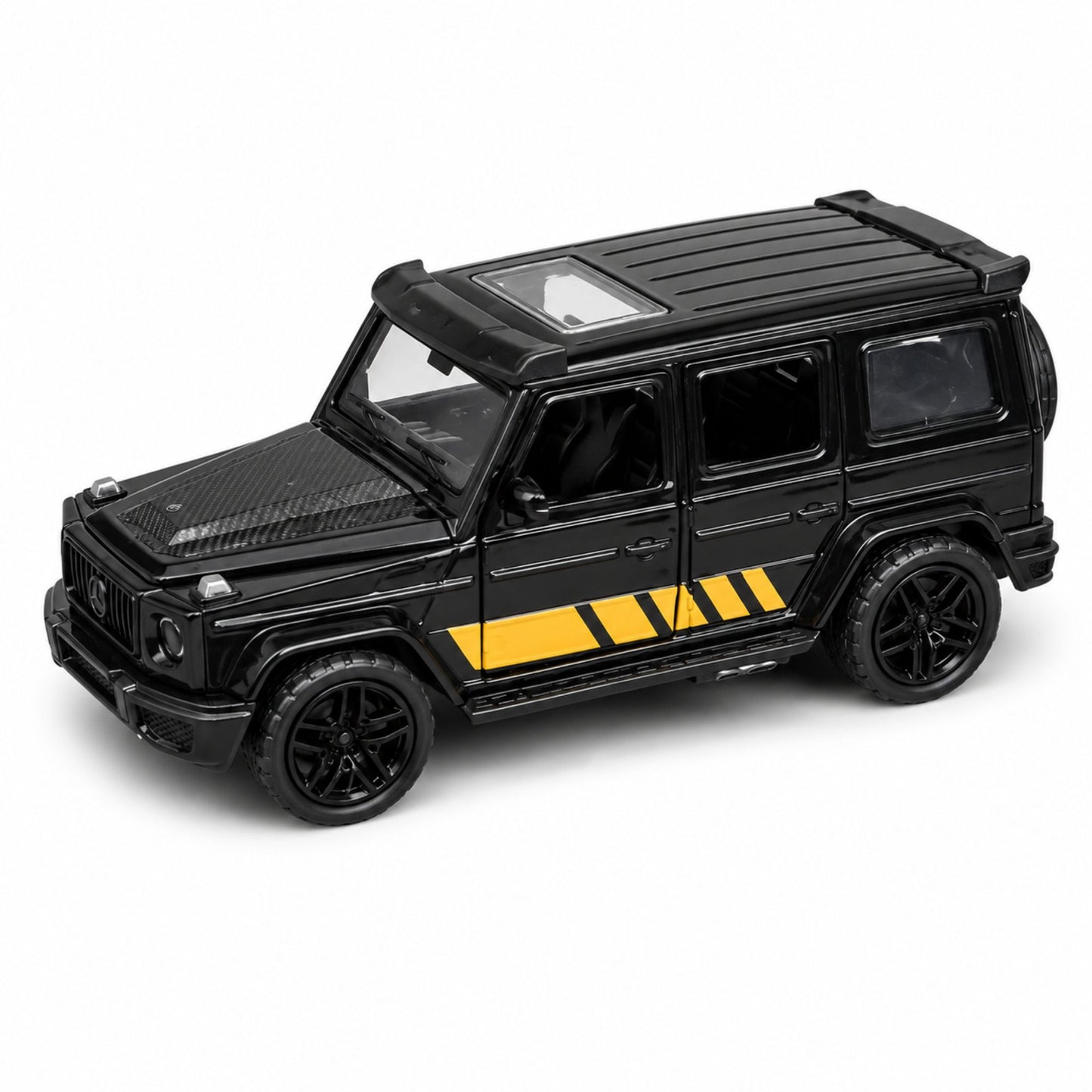 Realistic Diecast SUV Model Car with Opening Doors & Pull Back