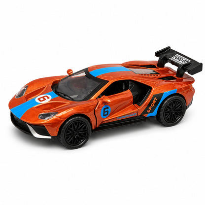 Metal Diecast Sports Car Toy with Pull Back and Opening Doors