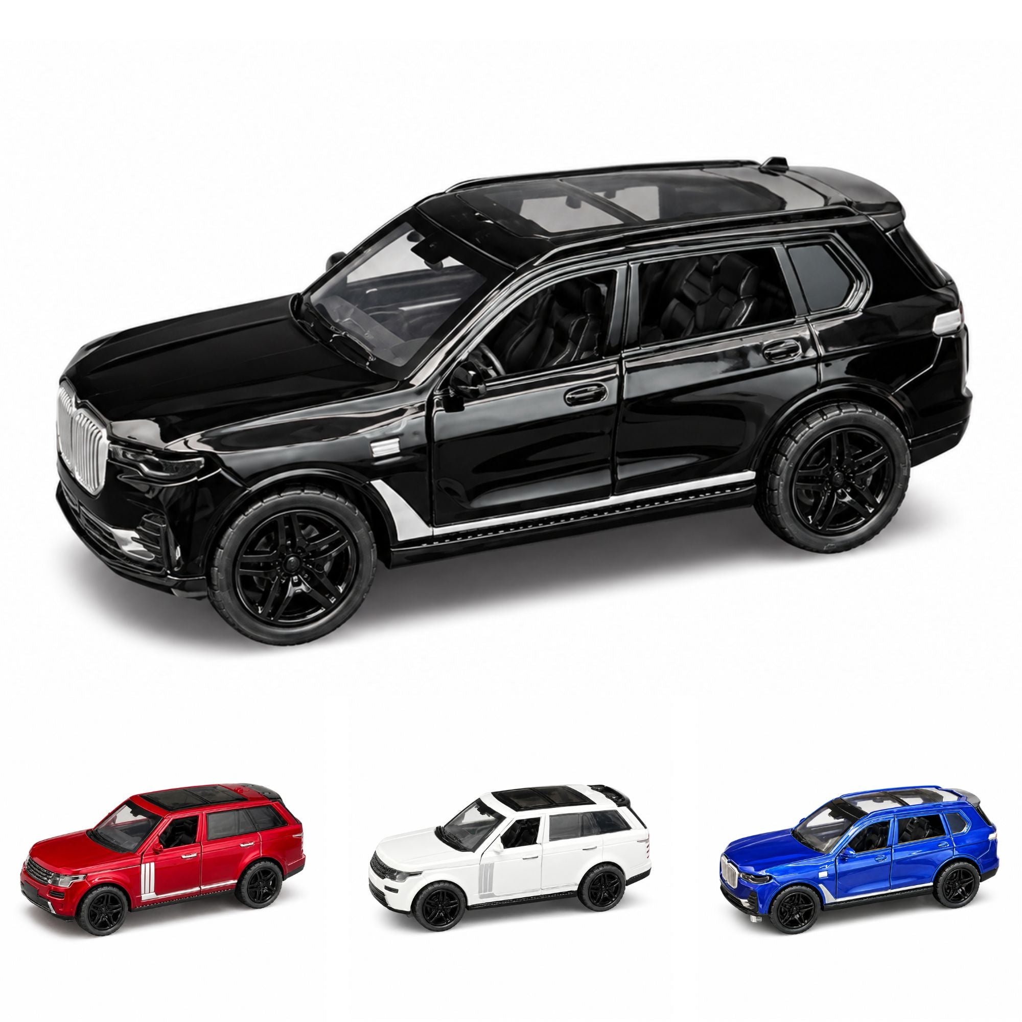 Premium Die Cast SUV Model Car with Opening Doors & Pull Back Action