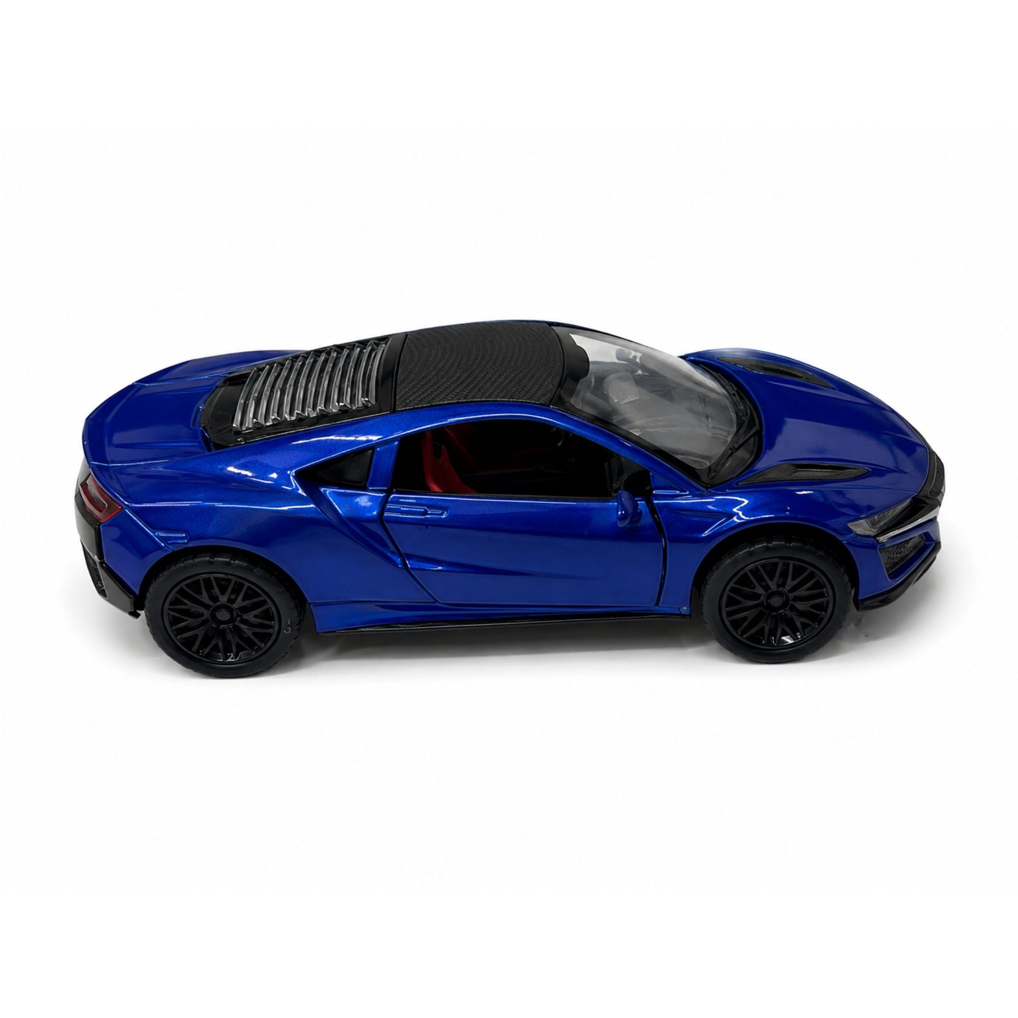 Pull Back Diecast Sports Car Toy with Opening Doors for Kids