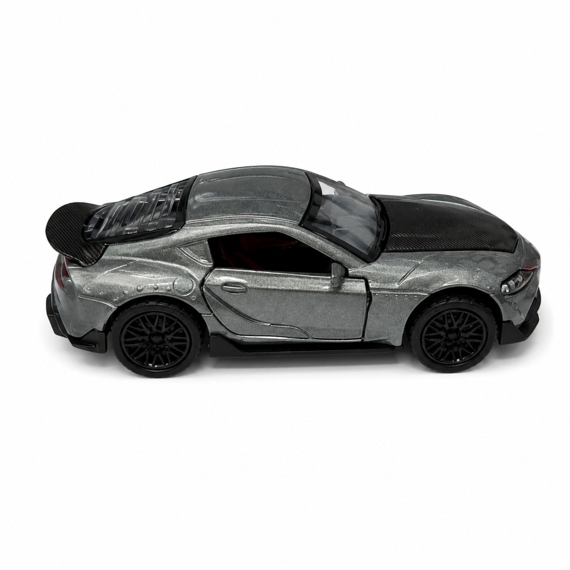 Realistic Sports Car Diecast Toy with Pull Back Action
