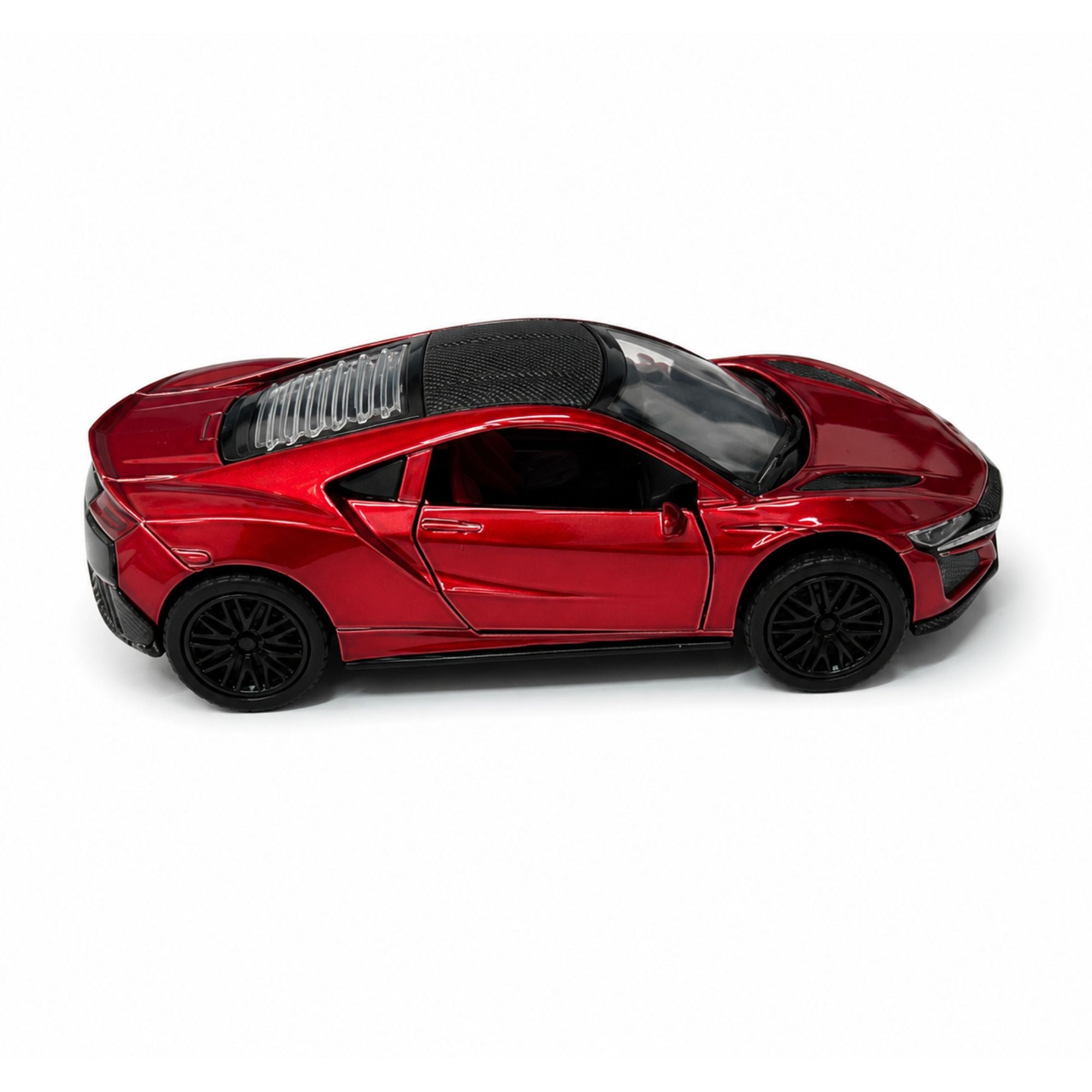 Metal Diecast Sports Car Toy with Opening Doors and Pull Back