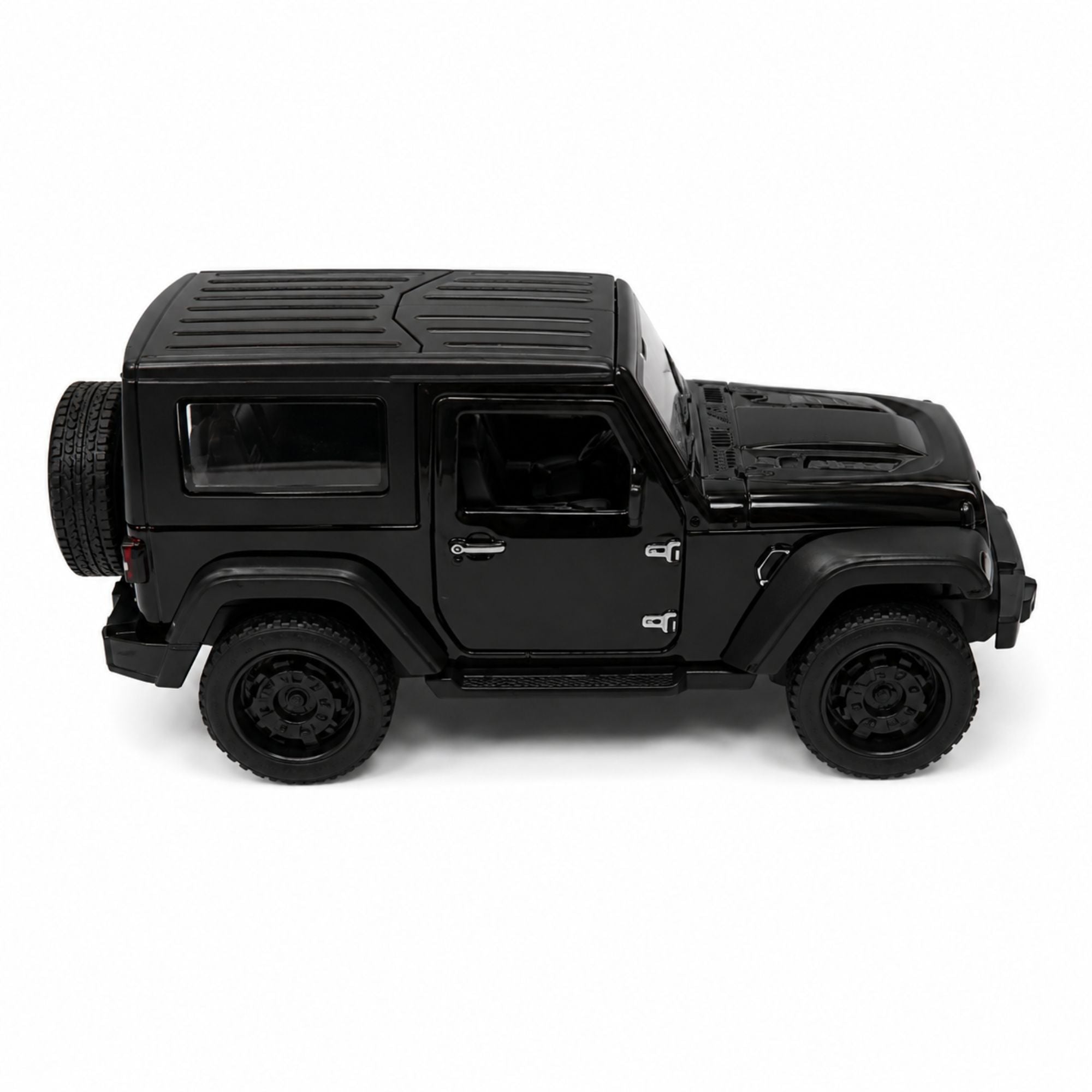 Plastic 4x4 SUV Toy with Opening Doors and Pull Back Action