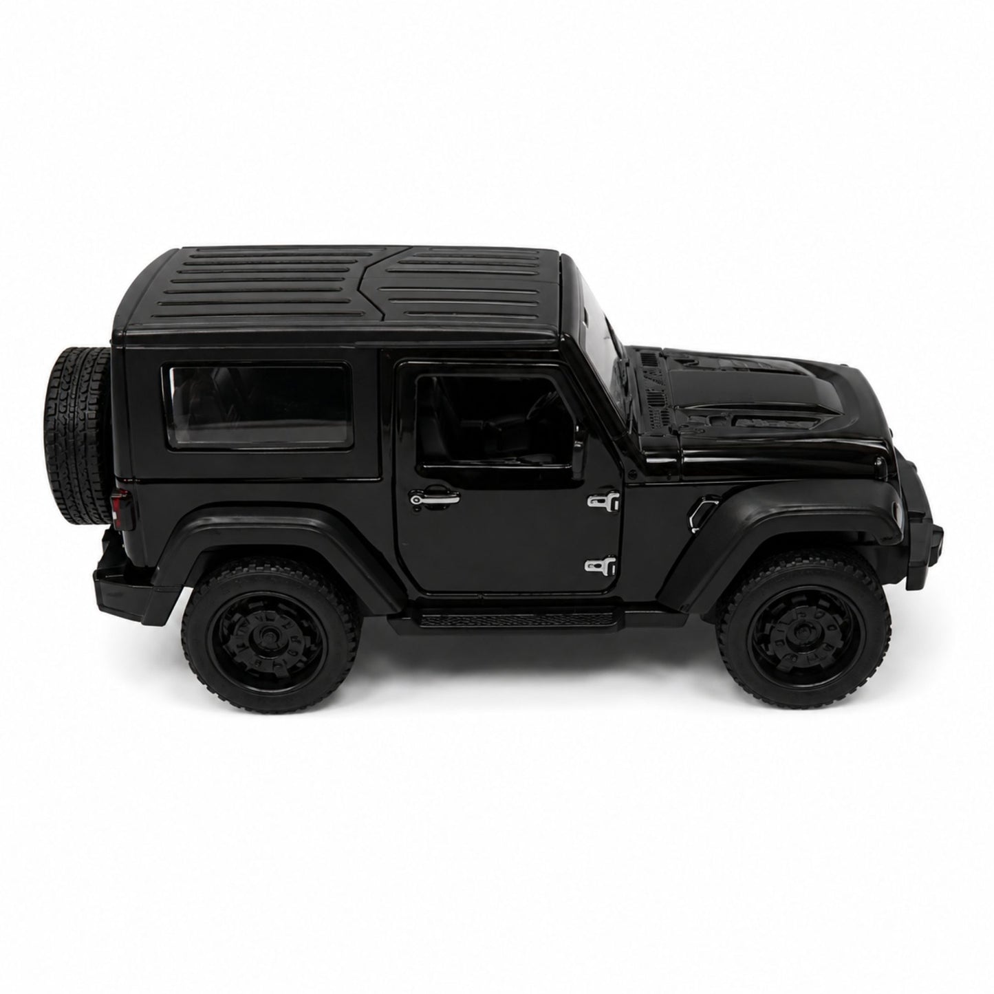 Plastic 4x4 SUV Toy with Opening Doors and Pull Back Action