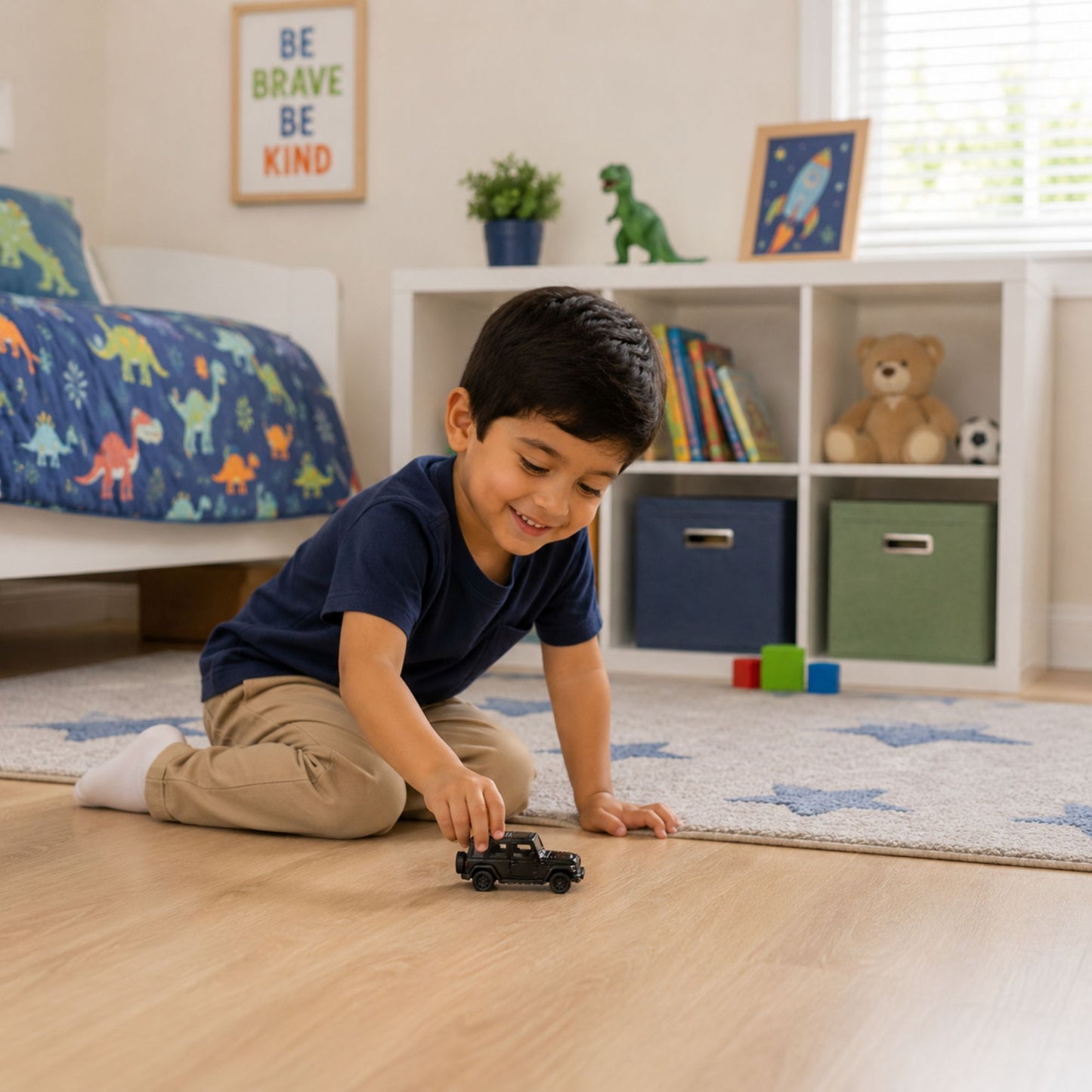 Plastic SUV Toy with Pull Back Action and Interactive Doors