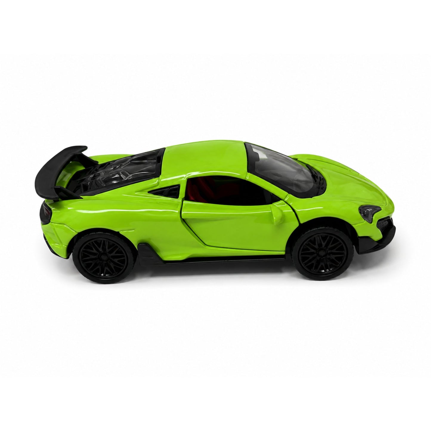 Diecast Sports Car Toy with Pull Back and Opening Doors Play