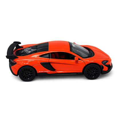 Diecast Sports Car Toy with Pull Back and Opening Doors Play
