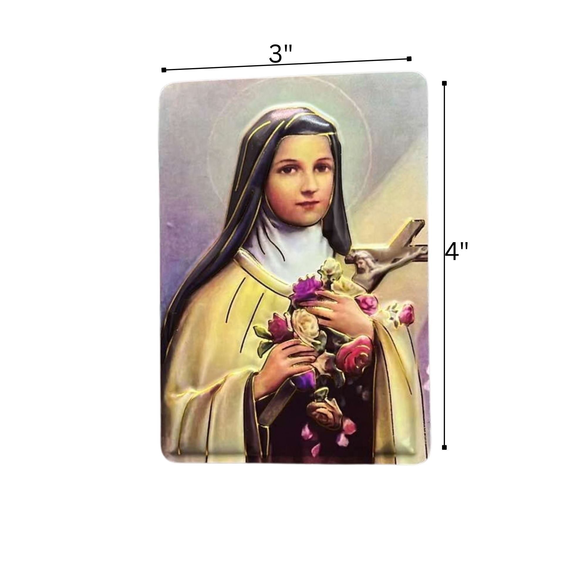 3x4 St. Therese Religious Refrigerator Magnet Refrigerator Magnets Novelty product detail image