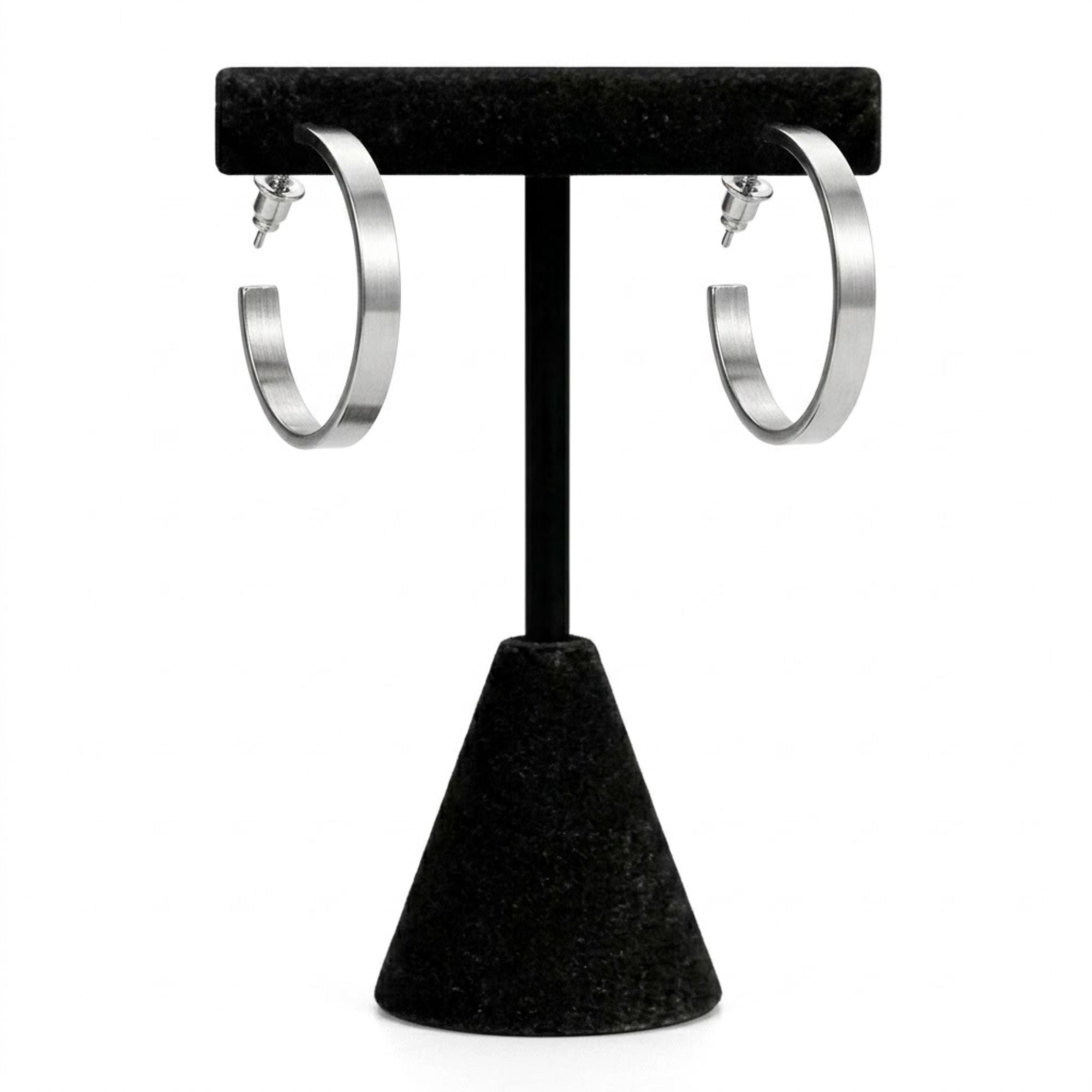 0.75 Inch Stainless Steel Small Hoop Earrings Classic Minimal Hoops main product image