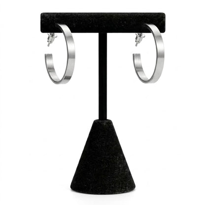 0.75" Stainless Steel Small Hoop Earrings Minimal