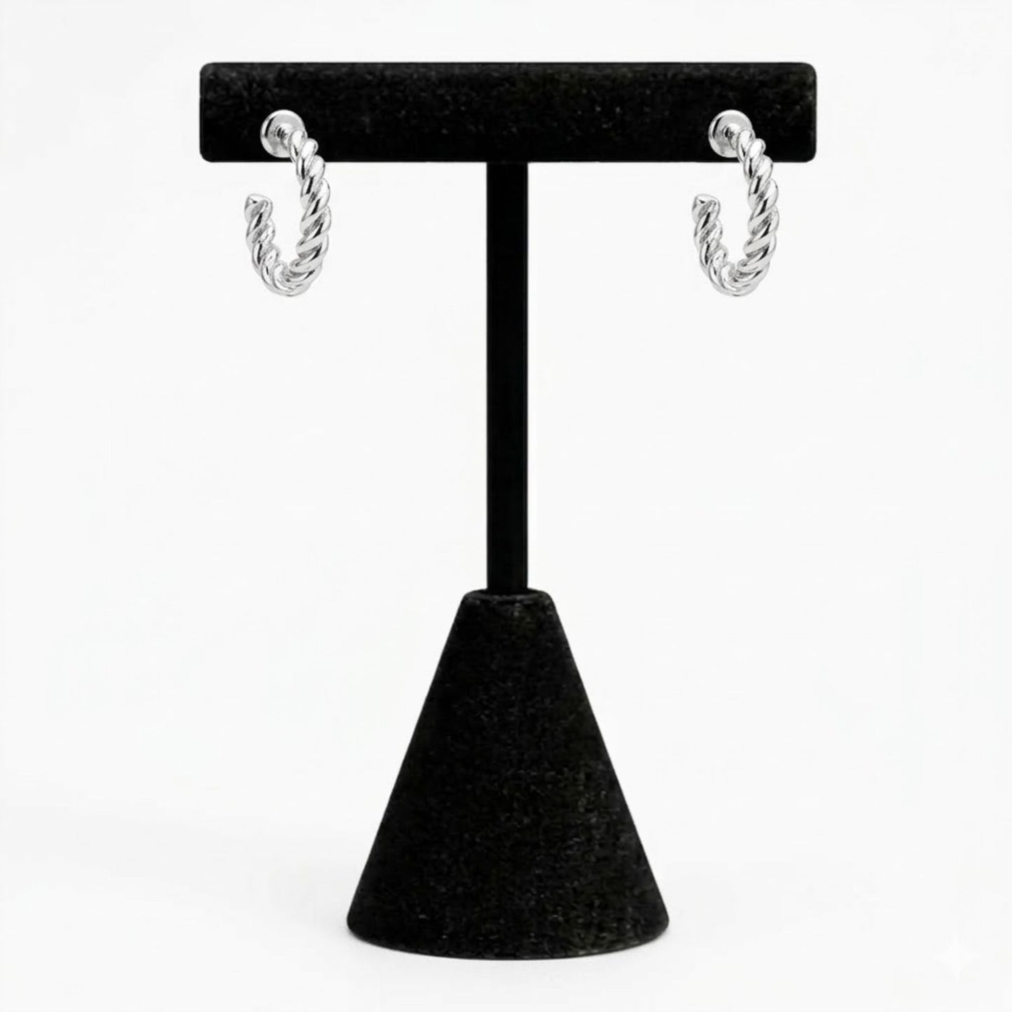 Minimalist Silver Hoop Earrings 0.25" for Women Gift