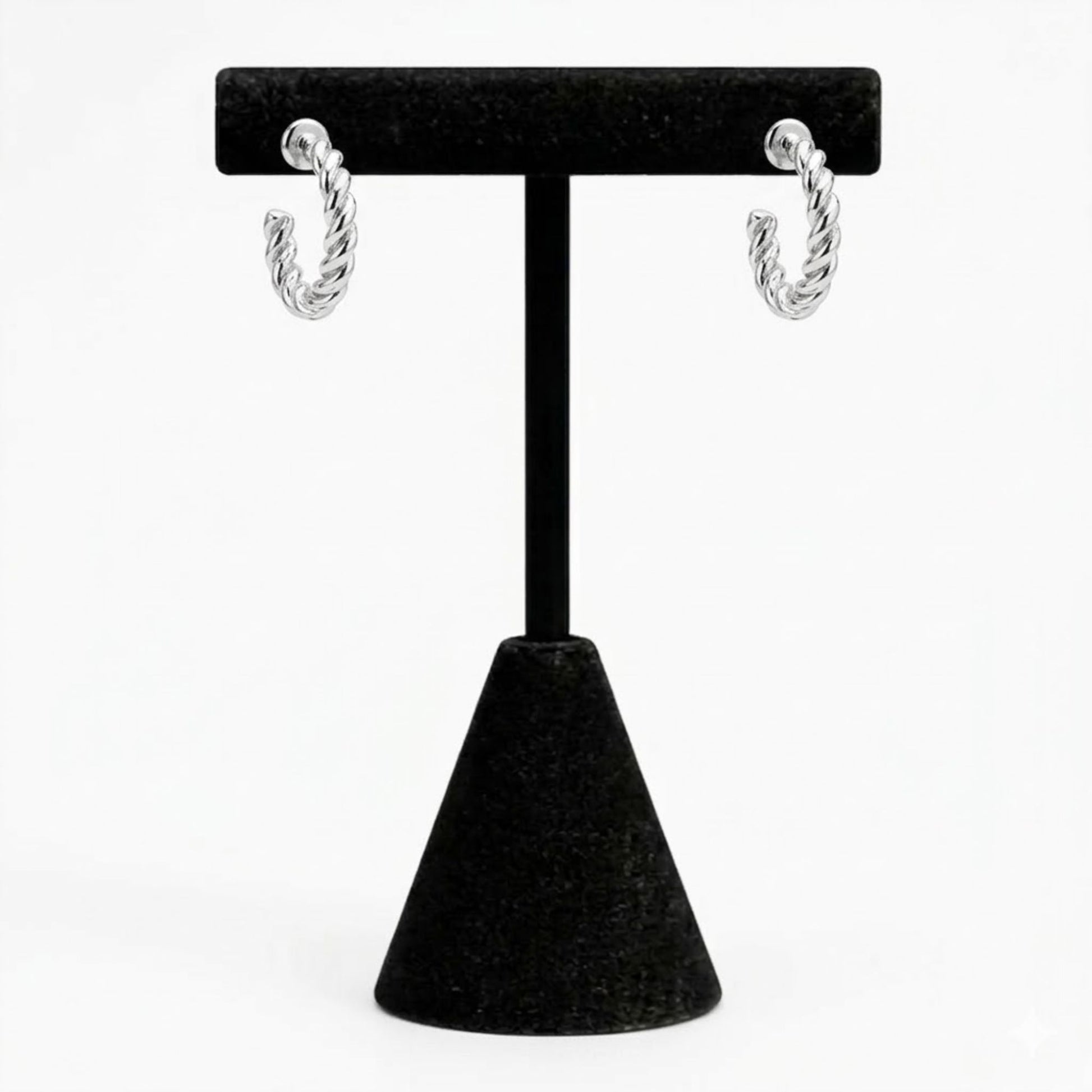 Minimalist Silver Hoop Earrings 0.25" for Women Gift