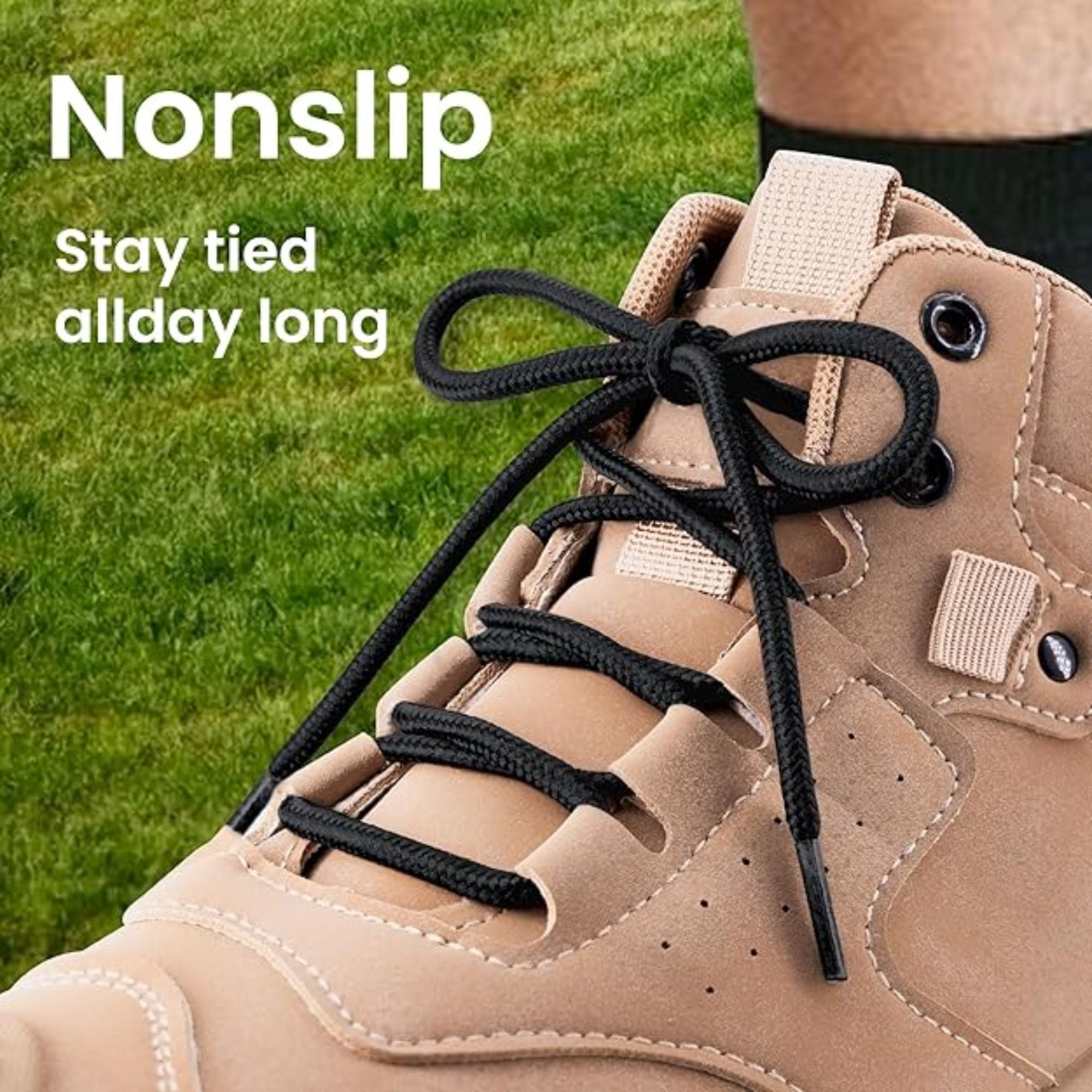 48 Inch Shoe Laces for Sneakers, Boots and Athletic Shoes, 1 Pair Shoelaces Foot product image 12