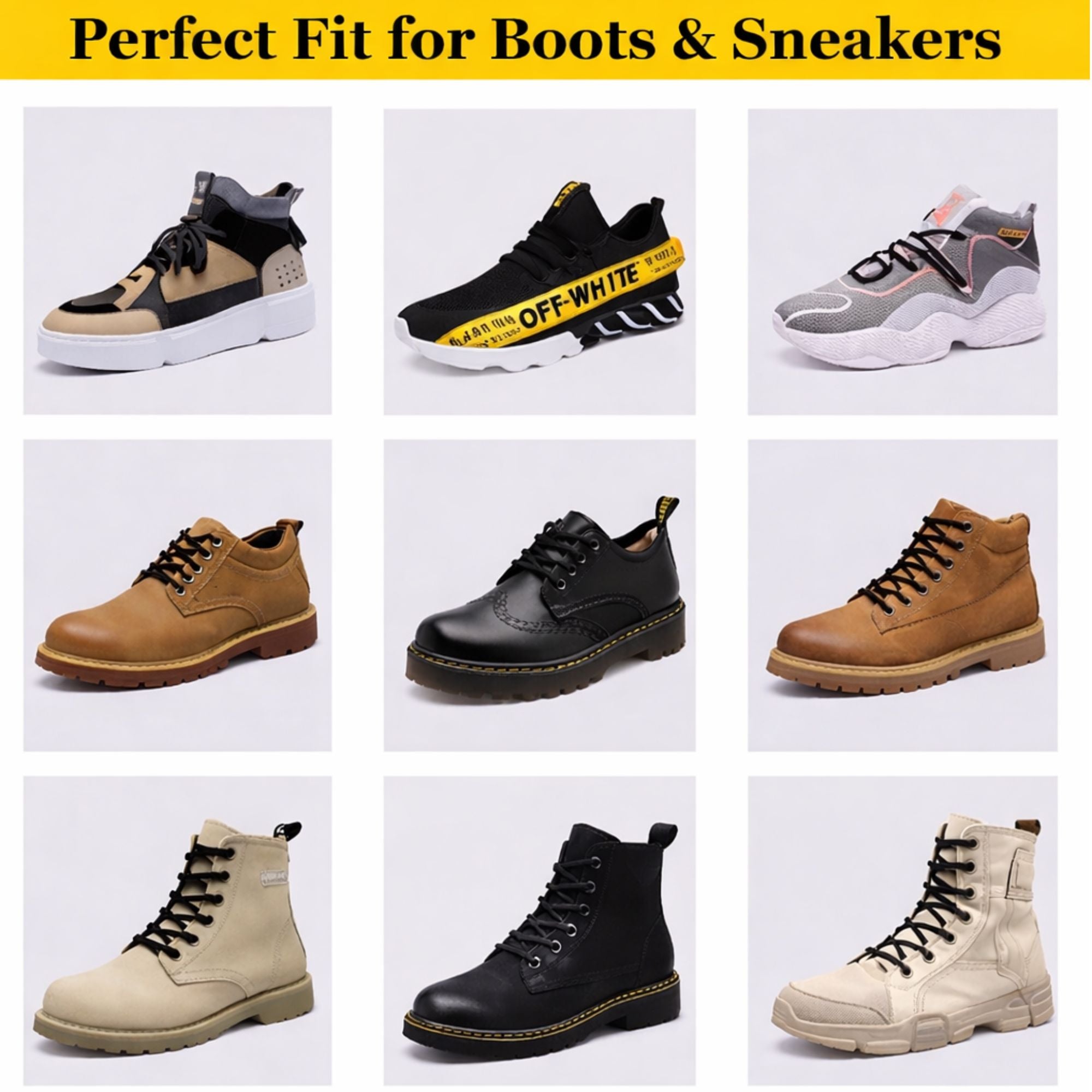 48 Inch Shoe Laces for Sneakers, Boots and Athletic Shoes, 1 Pair Shoelaces Foot product image 13