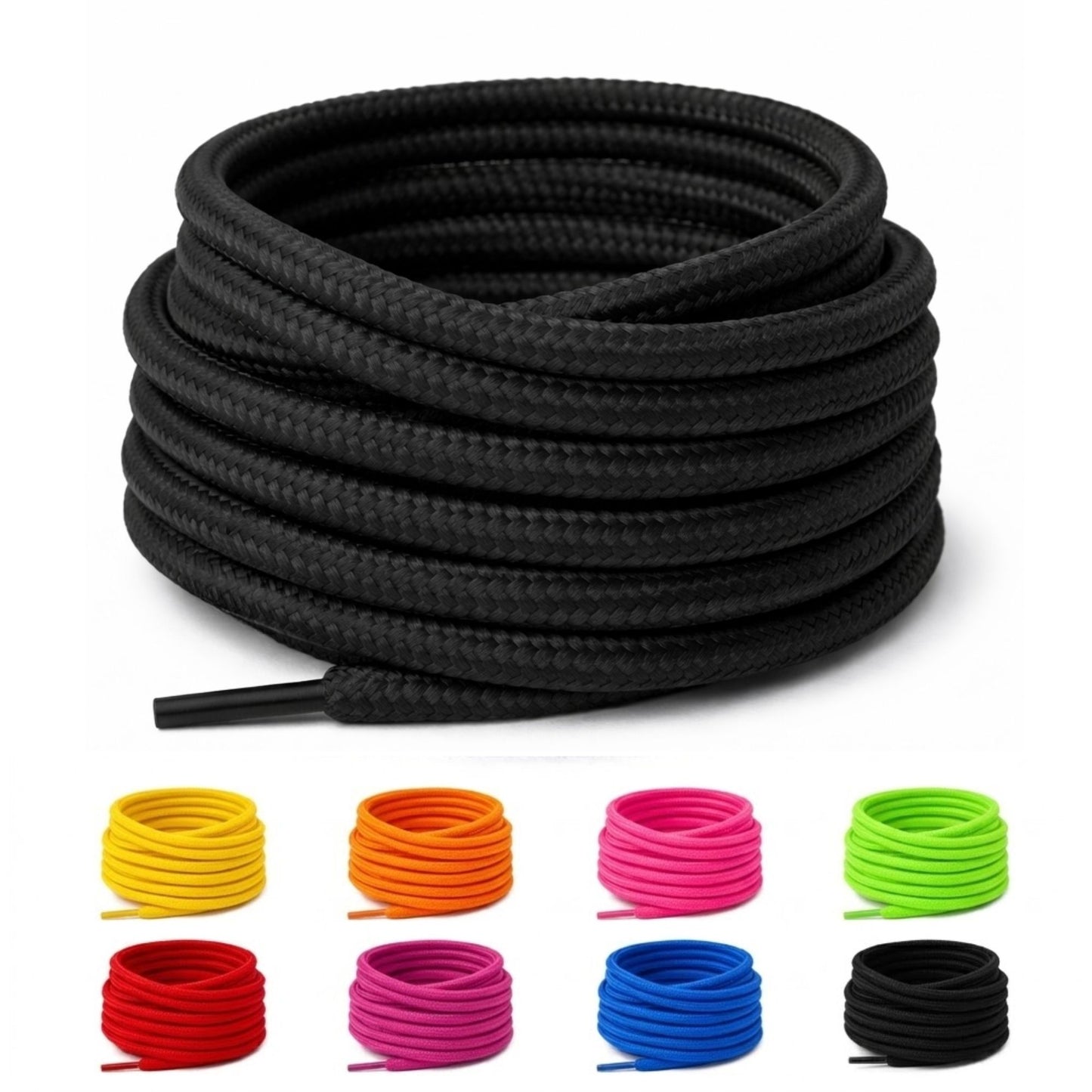 48 Inch Shoe Laces for Sneakers, Boots and Athletic Shoes, 1 Pair Shoelaces Foot product detail image