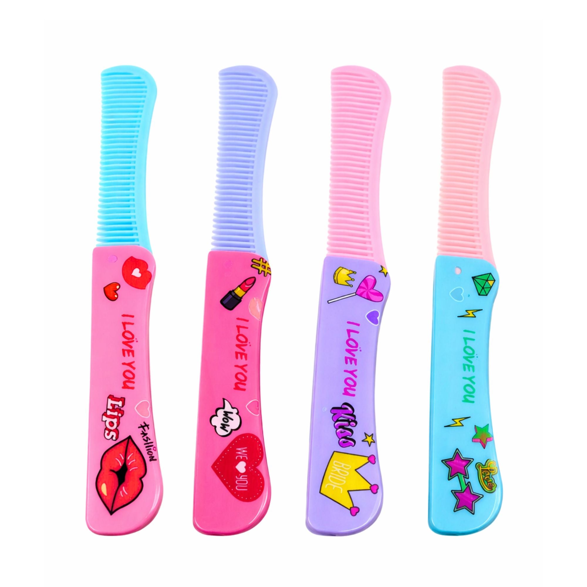 Folding Hair Comb Compact Grooming Tool Travel Friendly main product image