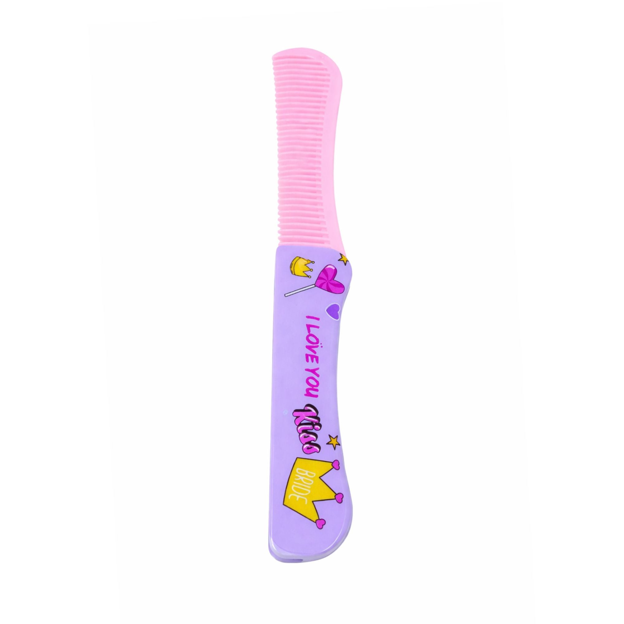 Folding Hair Comb Compact Grooming Tool Travel Friendly lifestyle use image