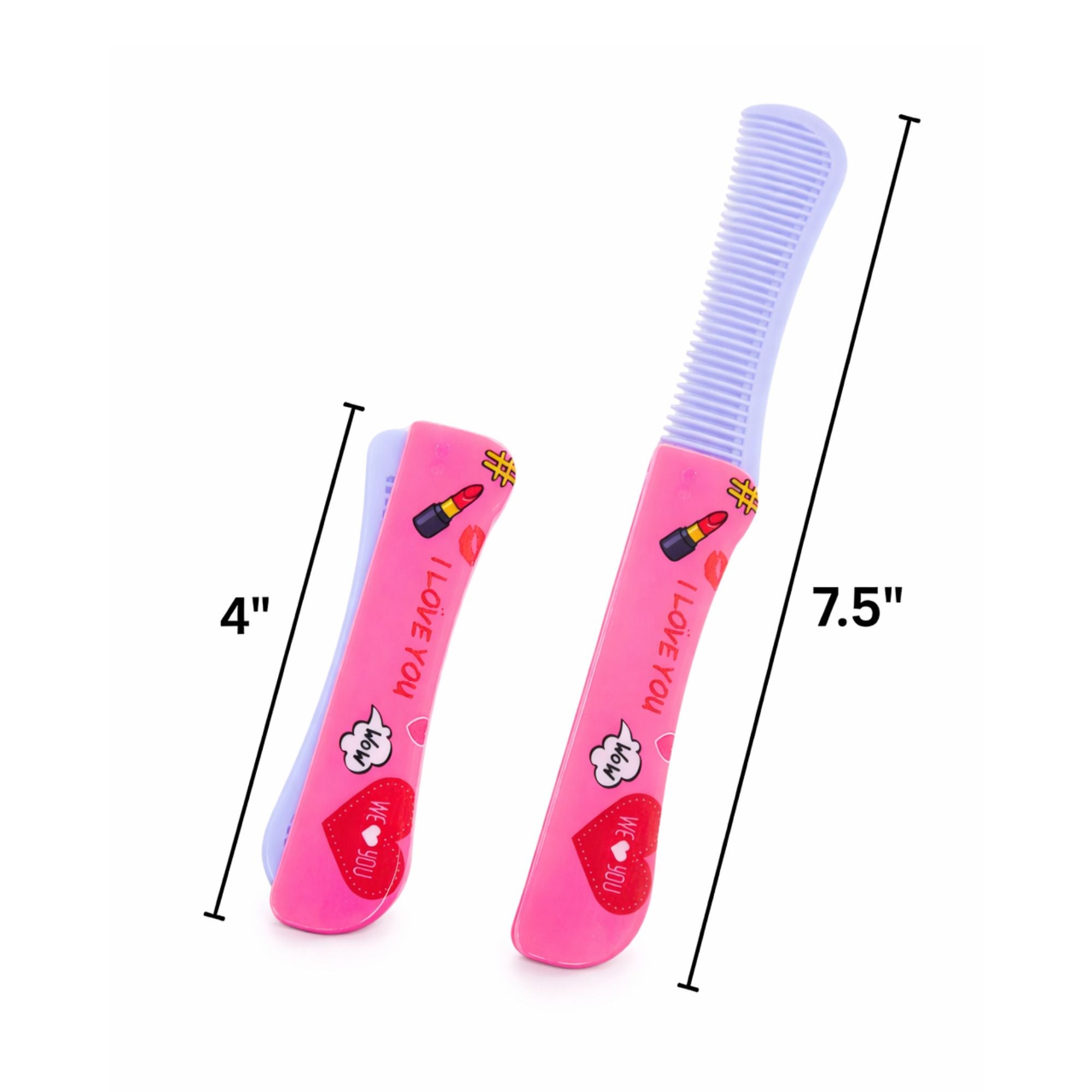 Folding Hair Comb Compact Grooming Tool Travel Friendly product image 6