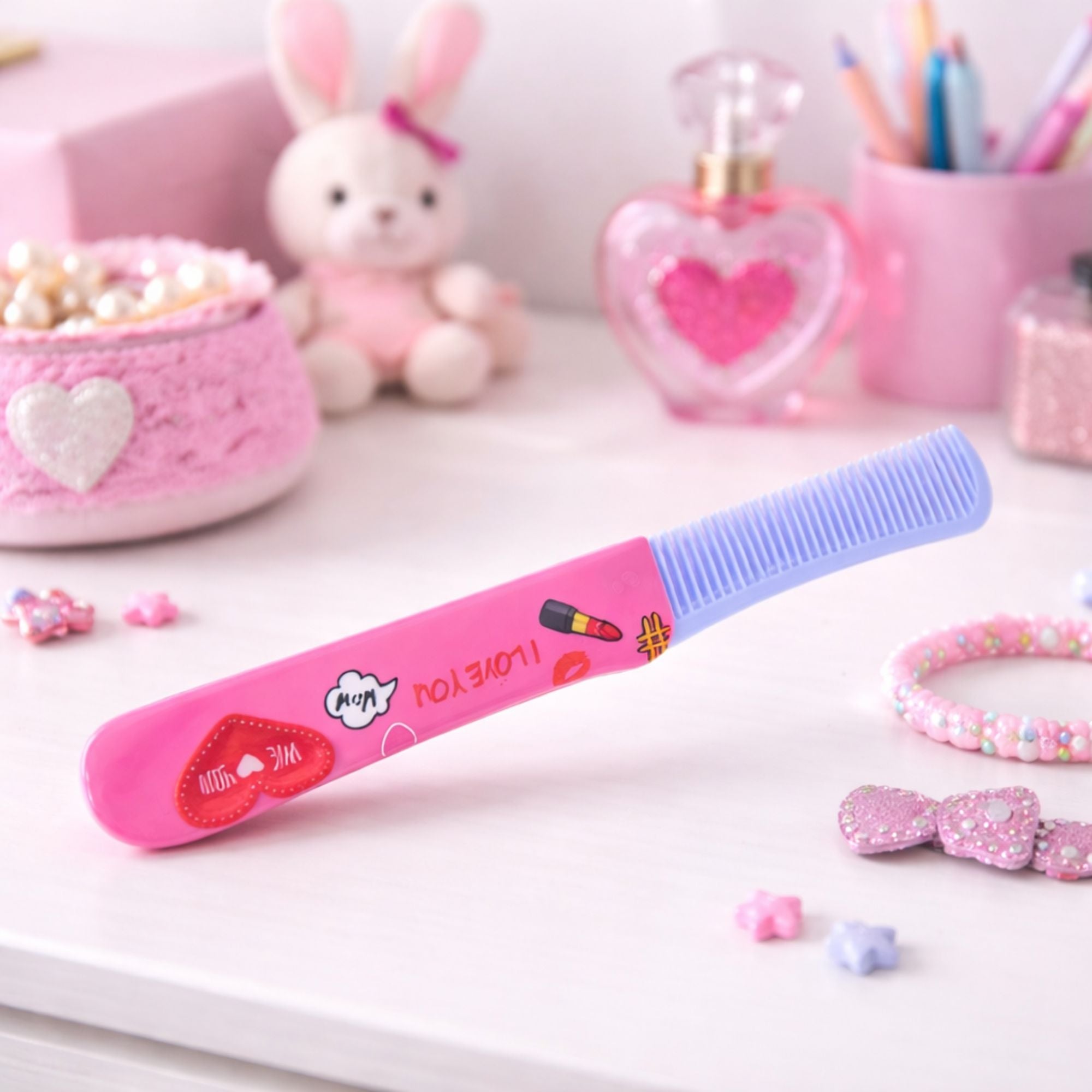 Folding Hair Comb Compact Grooming Tool Travel Friendly product image 7