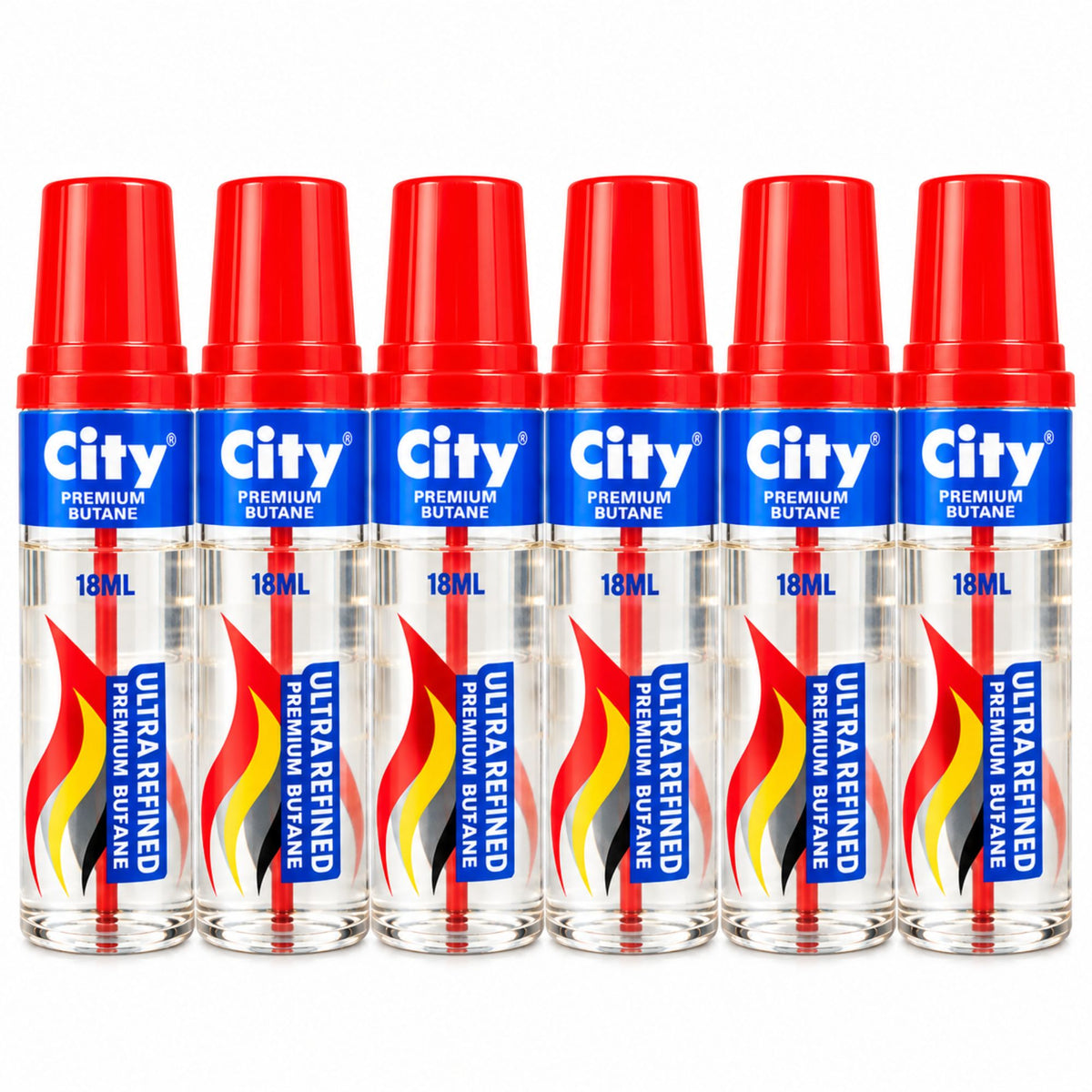 City Premium Butane Lighter Refill 18mL, Ultra Refined Fuel for Refillable Lighters