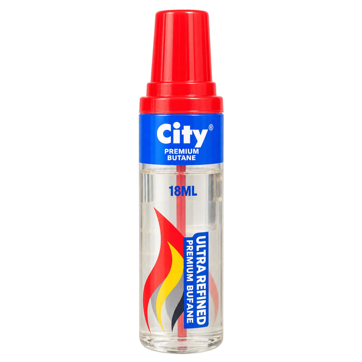 City Premium Butane Lighter Refill 18mL, Ultra Refined Fuel for Refillable Lighters