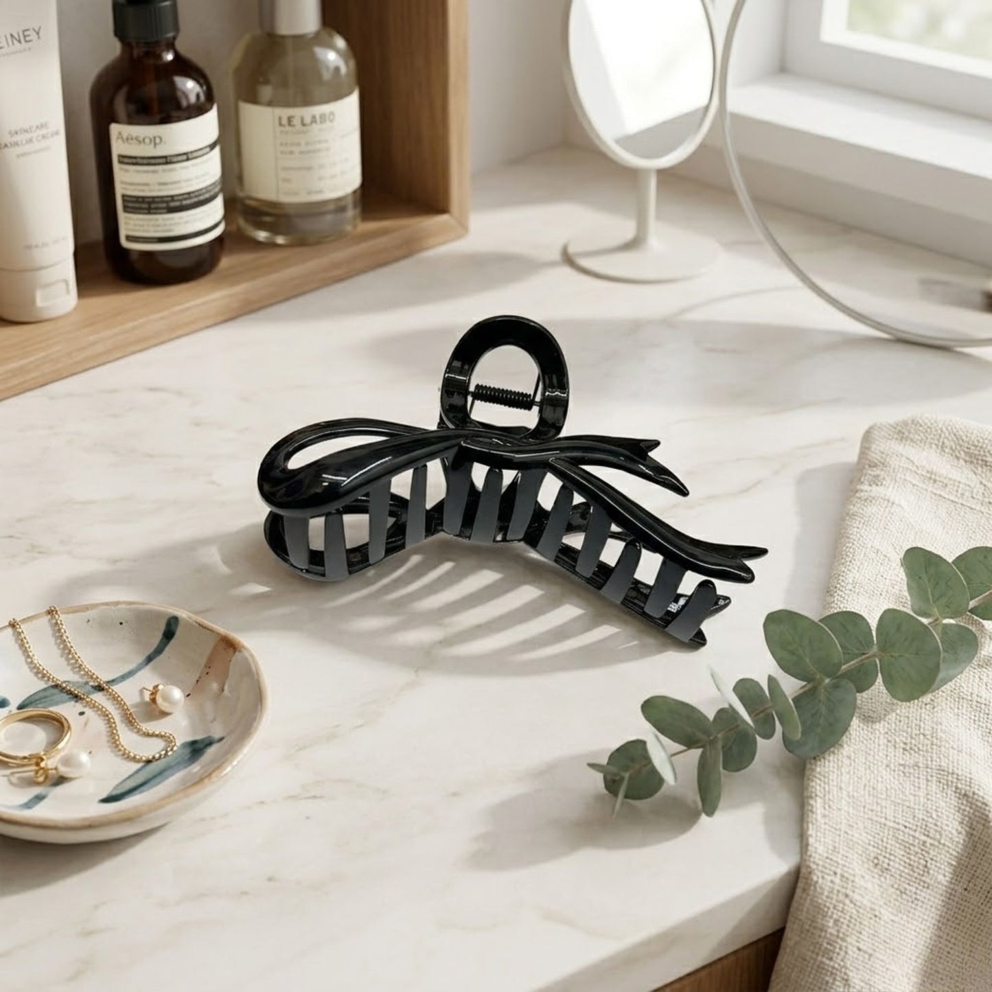 4.5" Secure Grip Bow Hair Claw Clip for Women Hair Clipper & Trimmer Accessories product image 5