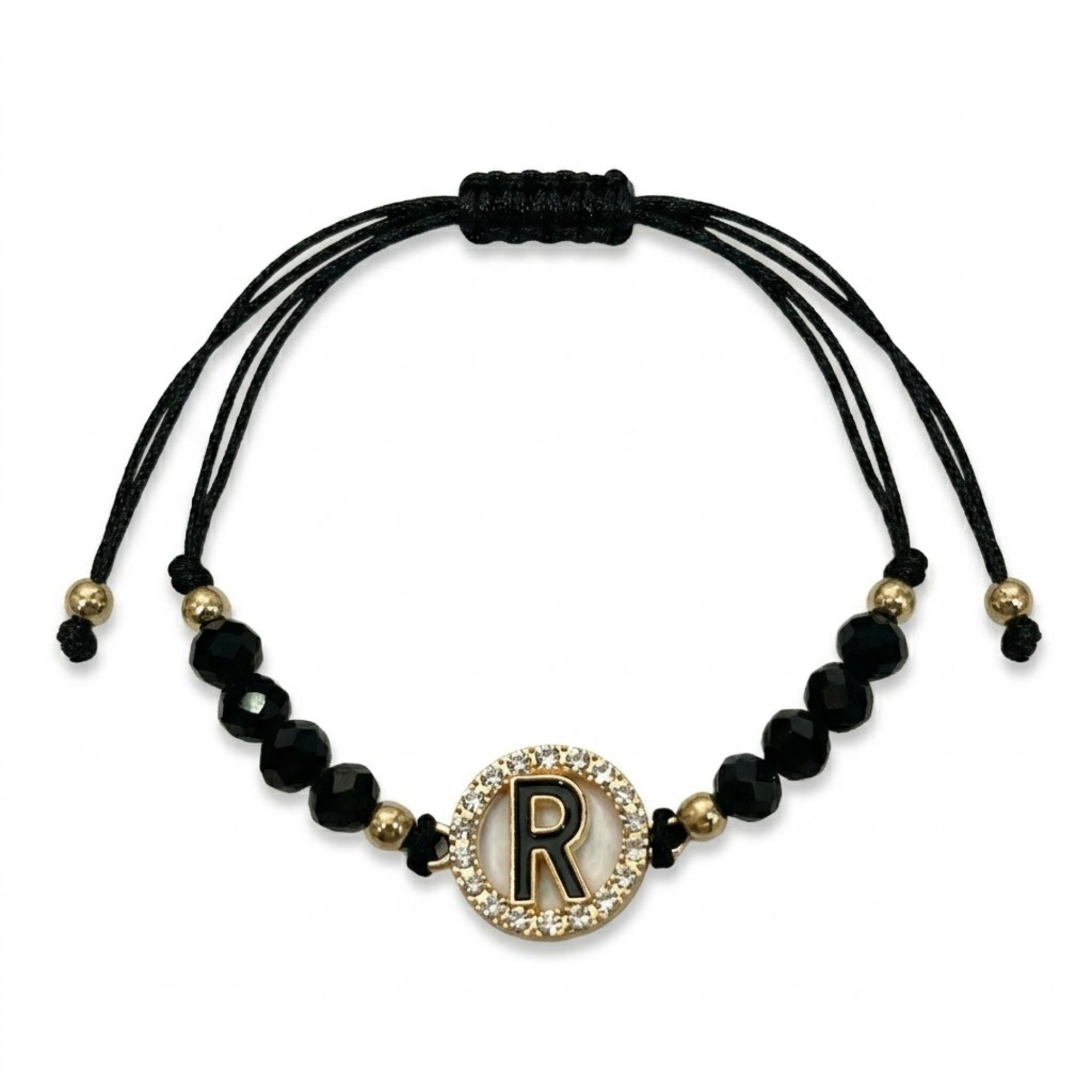 Alphabet Letter Black Adjustable Bracelet for Women Men Bracelets product image 10