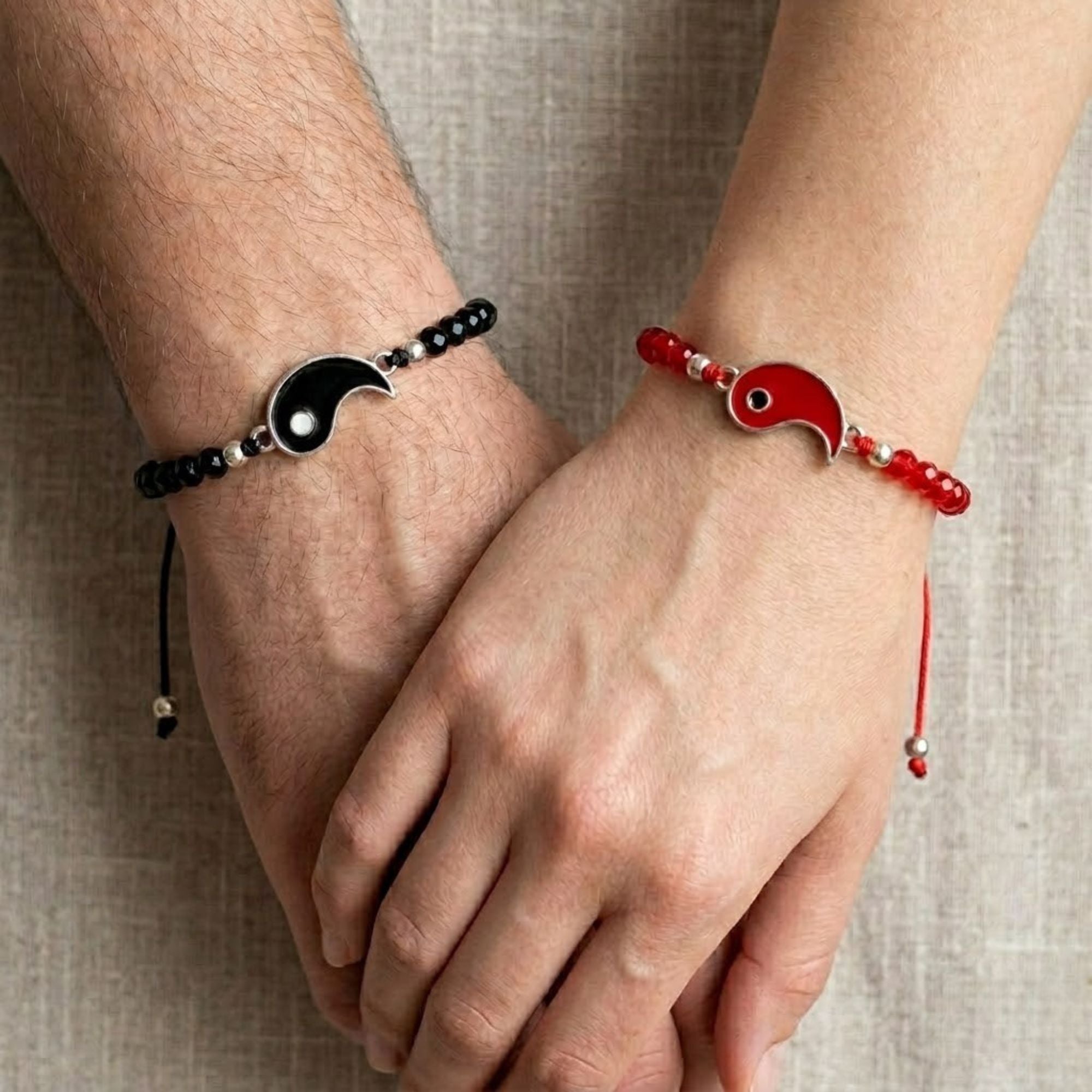 Yin Yang Beaded Adjustable Bracelet for Men & Women Bracelets product image 6