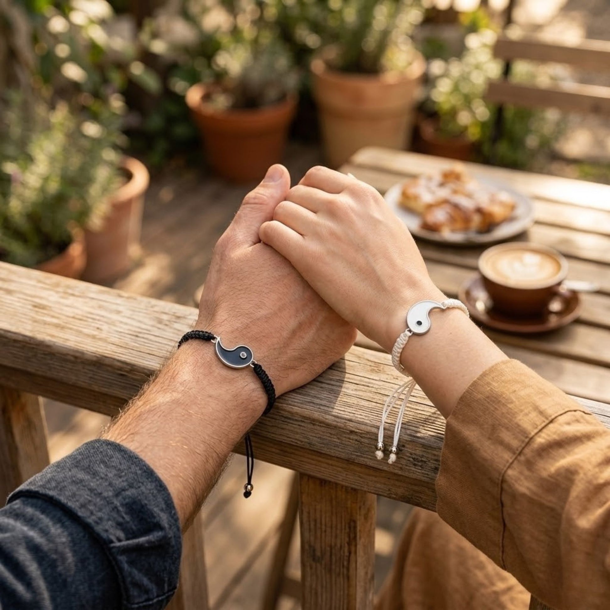 Yin Yang Spiritual Balance Adjustable Cord Bracelet