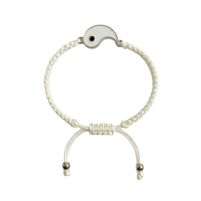 Yin Yang Energy Balance Adjustable Cord Bracelet