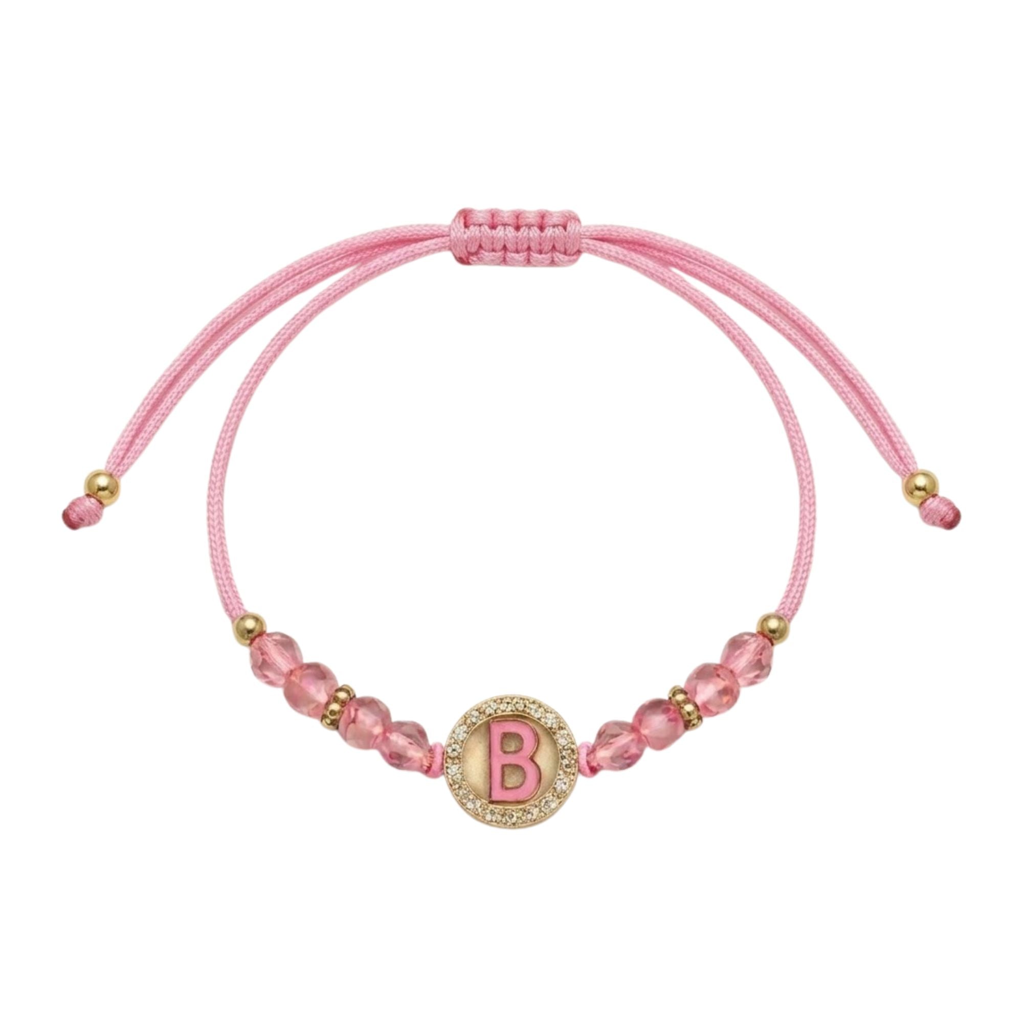 Unisex Alphabet Letter Colored Adjustable Beaded Bracelet Bracelets size and feature image
