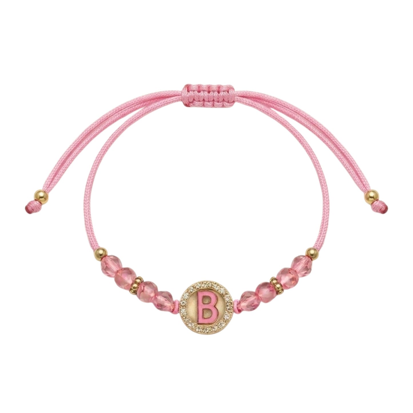 Unisex Alphabet Letter Colored Adjustable Beaded Bracelet Bracelets size and feature image