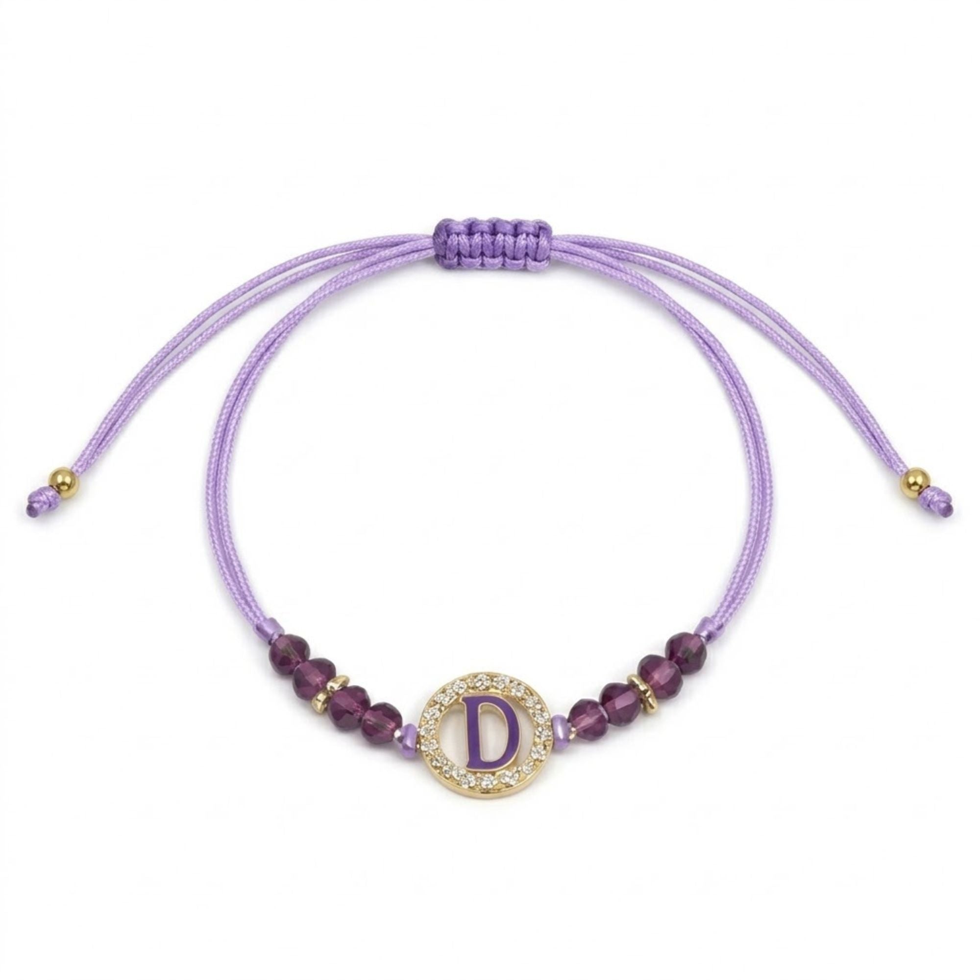 Unisex Alphabet Letter Colored Adjustable Beaded Bracelet Bracelets product image 5