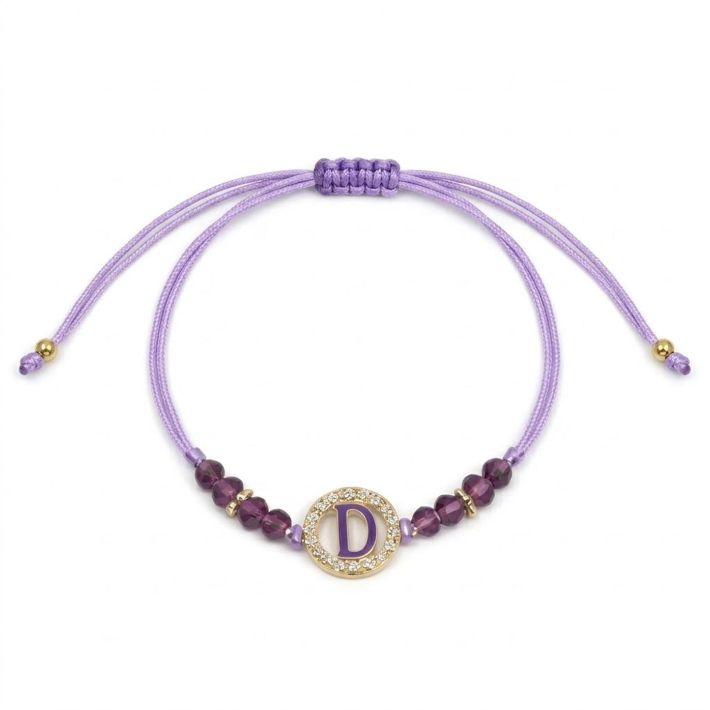 Unisex Alphabet Letter Colored Adjustable Beaded Bracelet Bracelets product image 5