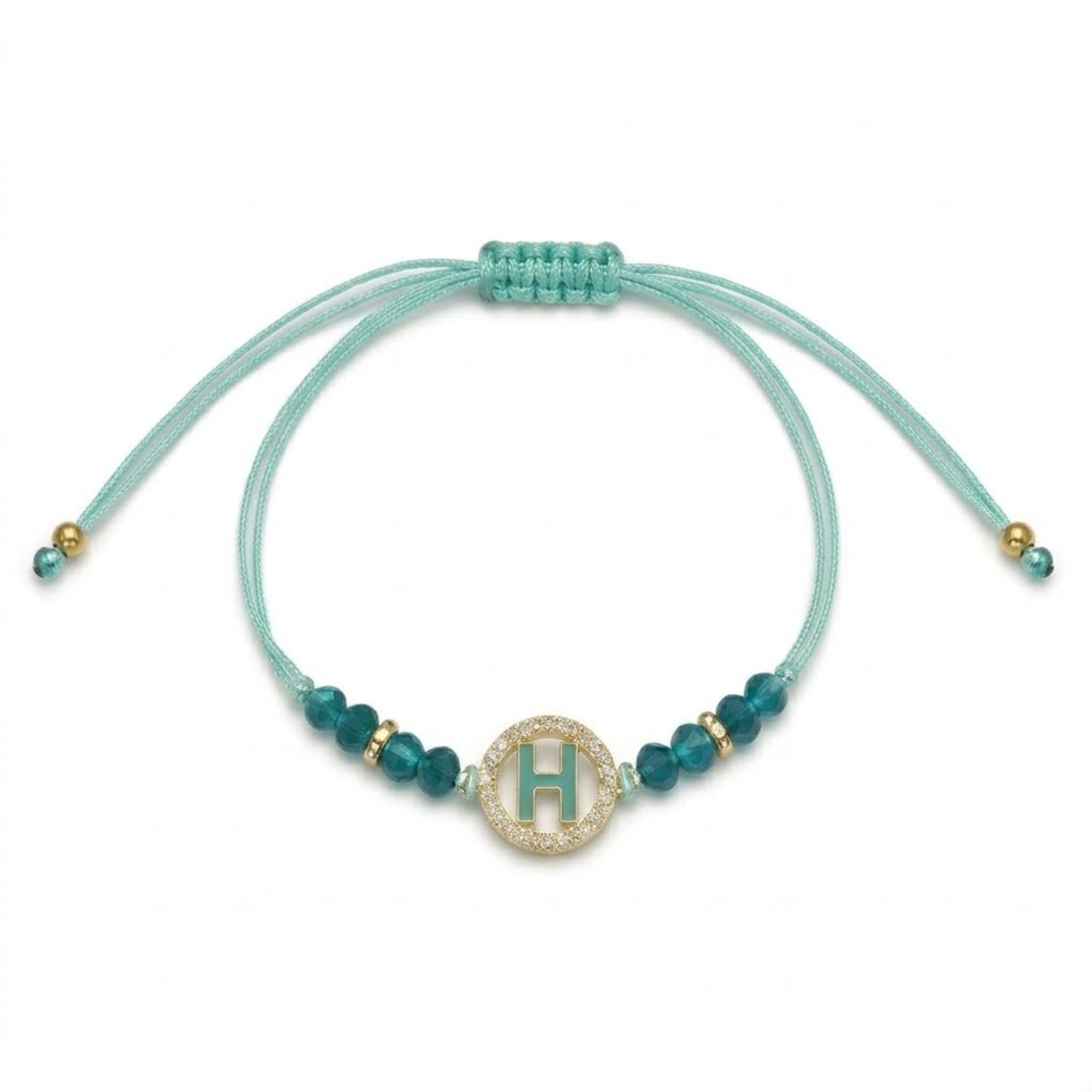 Unisex Alphabet Letter Colored Adjustable Beaded Bracelet Bracelets product image 9