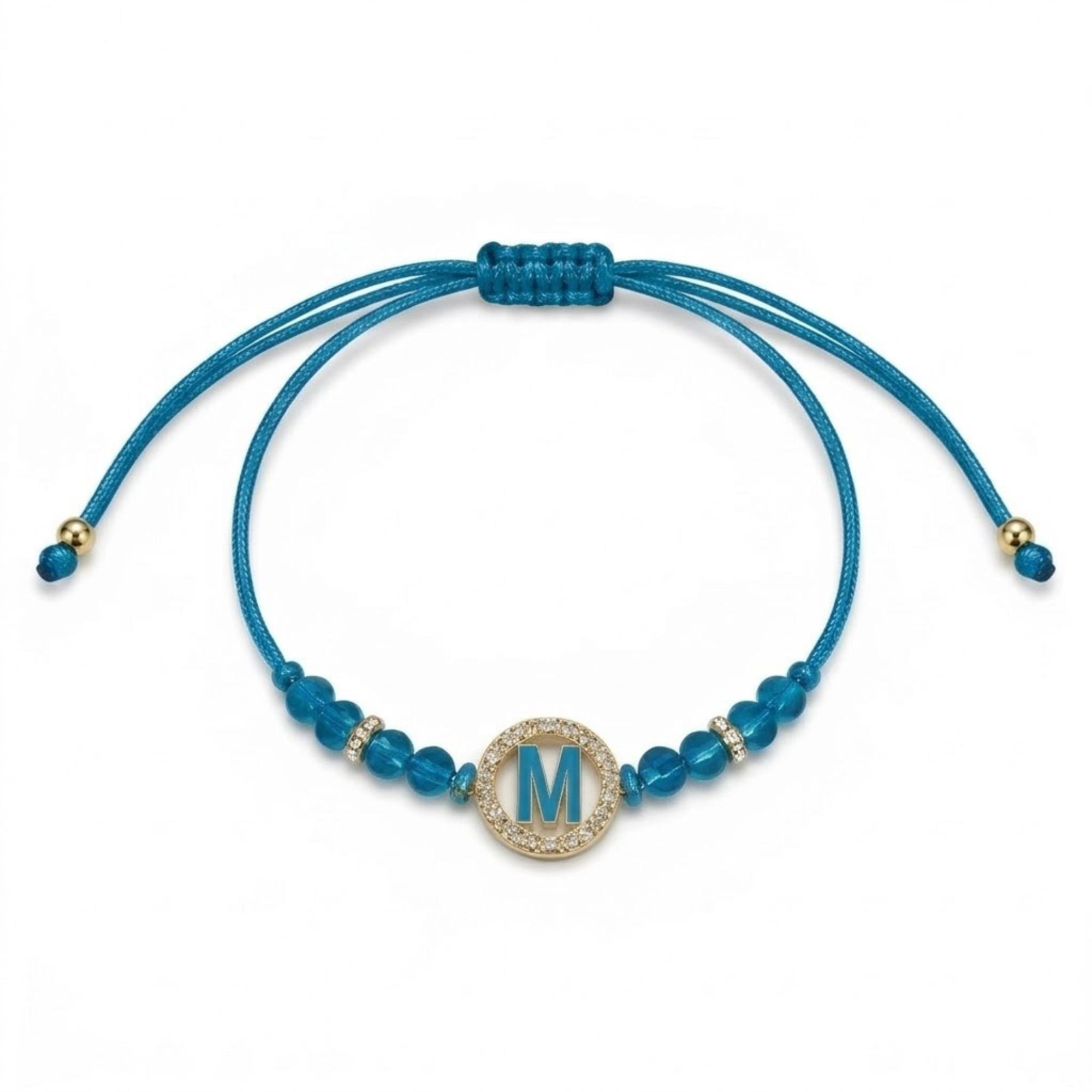 Unisex Alphabet Letter Colored Adjustable Beaded Bracelet Bracelets product image 11