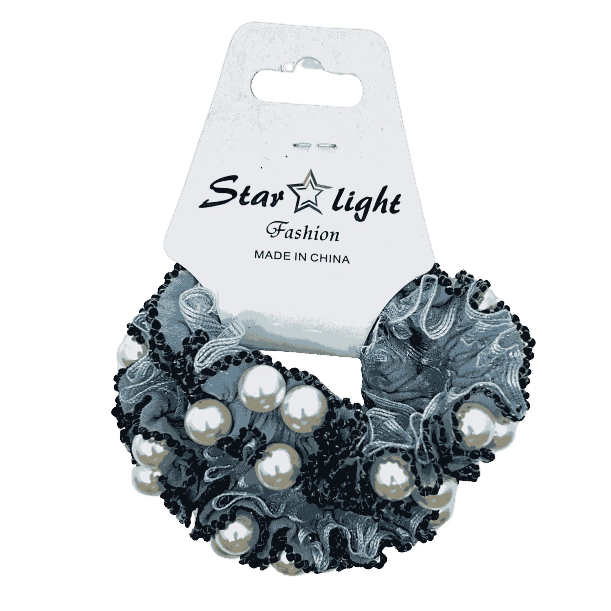 2.5" Pearl Lace Scrunchie Hair Ties for Women & Girls, 2 PCS Hair Bands product image 5