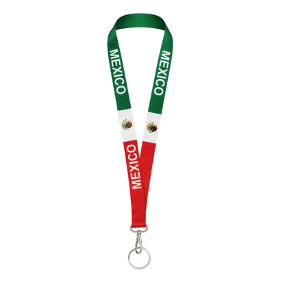 20.5" Mexico Flag Lanyard Neck Strap Keychain Holder Durable