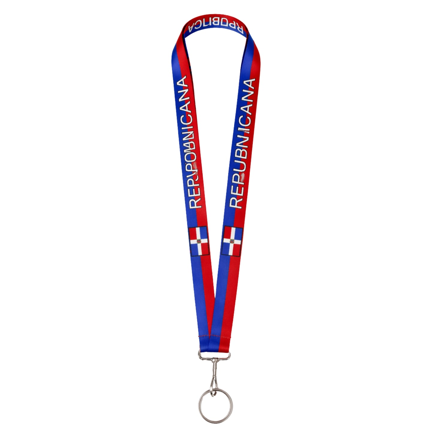 20.5" República Dominican Flag Lanyard Neck Strap Keychain