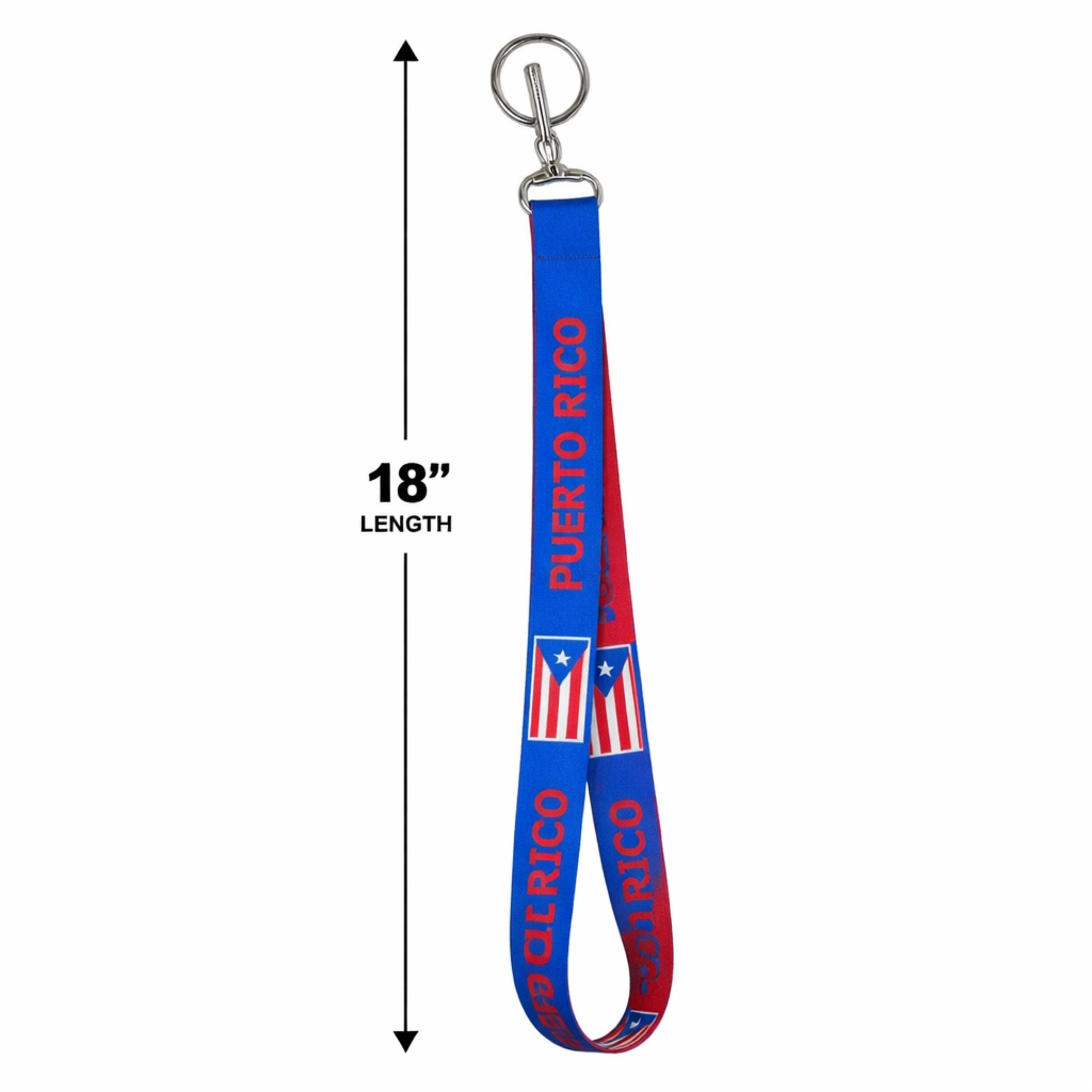 Puerto Rico Flag Lanyard Keychain Neck Strap for Keys, 1 Pack Keychain, Novelty & Souvenir Catalog product detail image