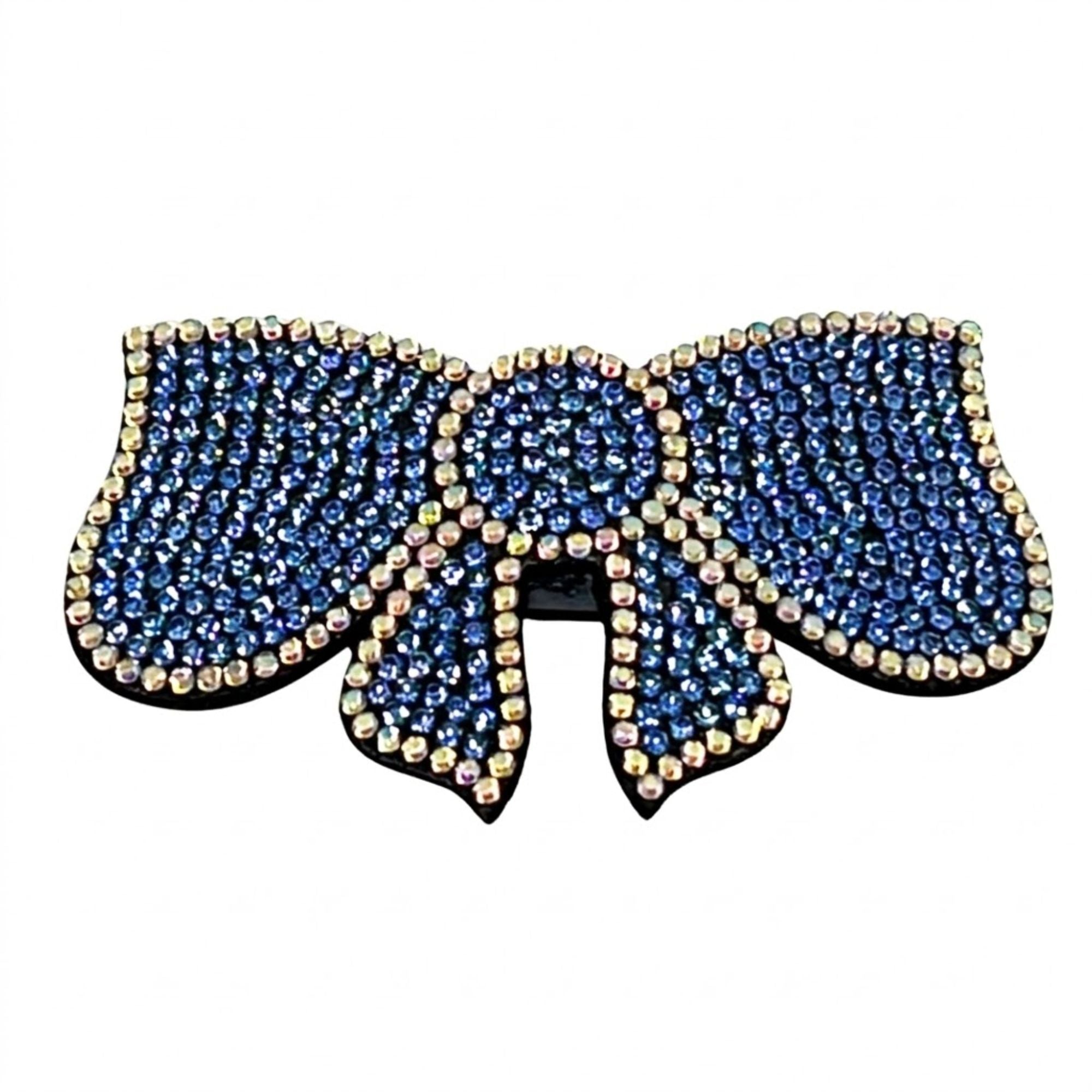2.75" Sparkling Rhinestone Bow Knot Hair Barrette French Clip Hair Pins, Claws & Clips size and feature image