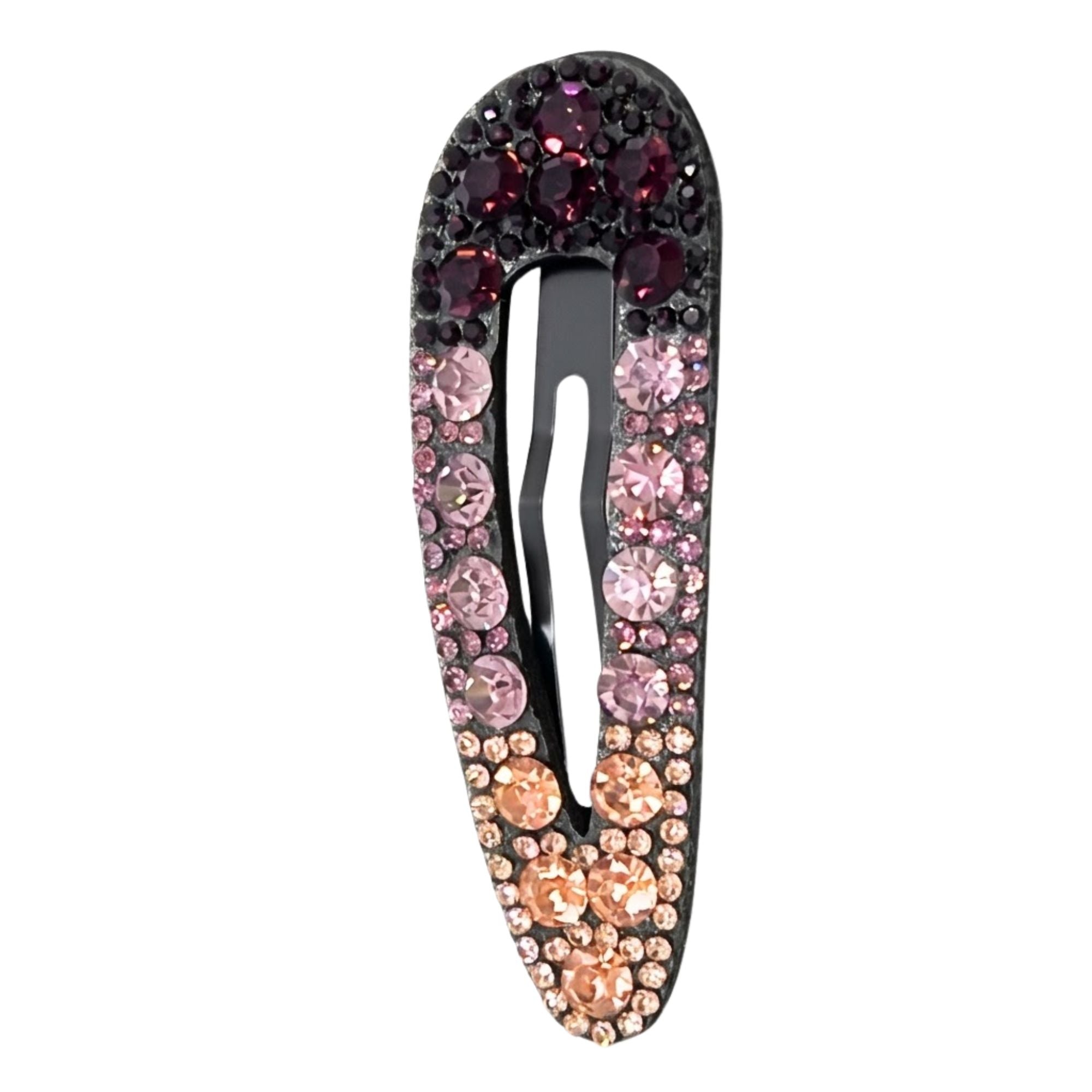 3.25" Crystal Rhinestone Snap Hair Clips for Women and Girls Hair Pins, Claws & Clips size and feature image