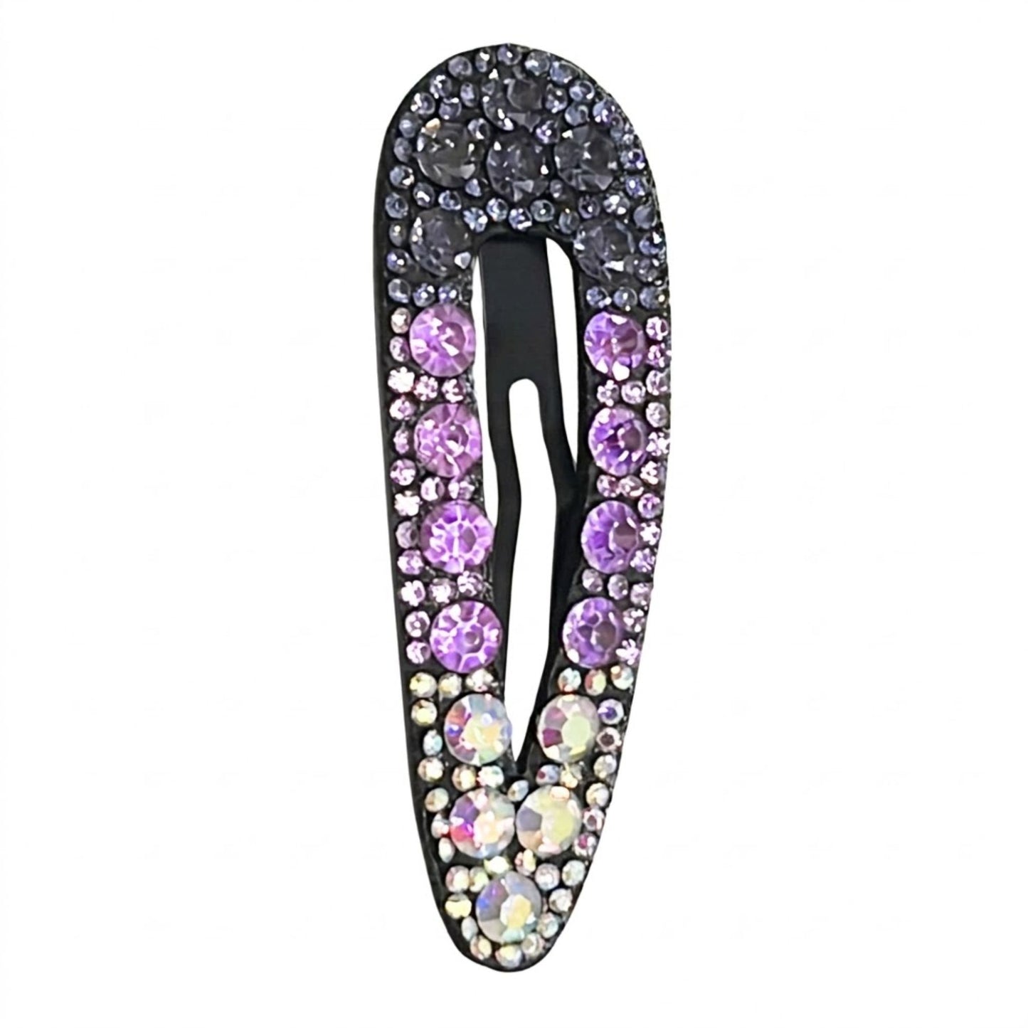 3.25" Crystal Rhinestone Snap Hair Clips for Women and Girls Hair Pins, Claws & Clips lifestyle use image