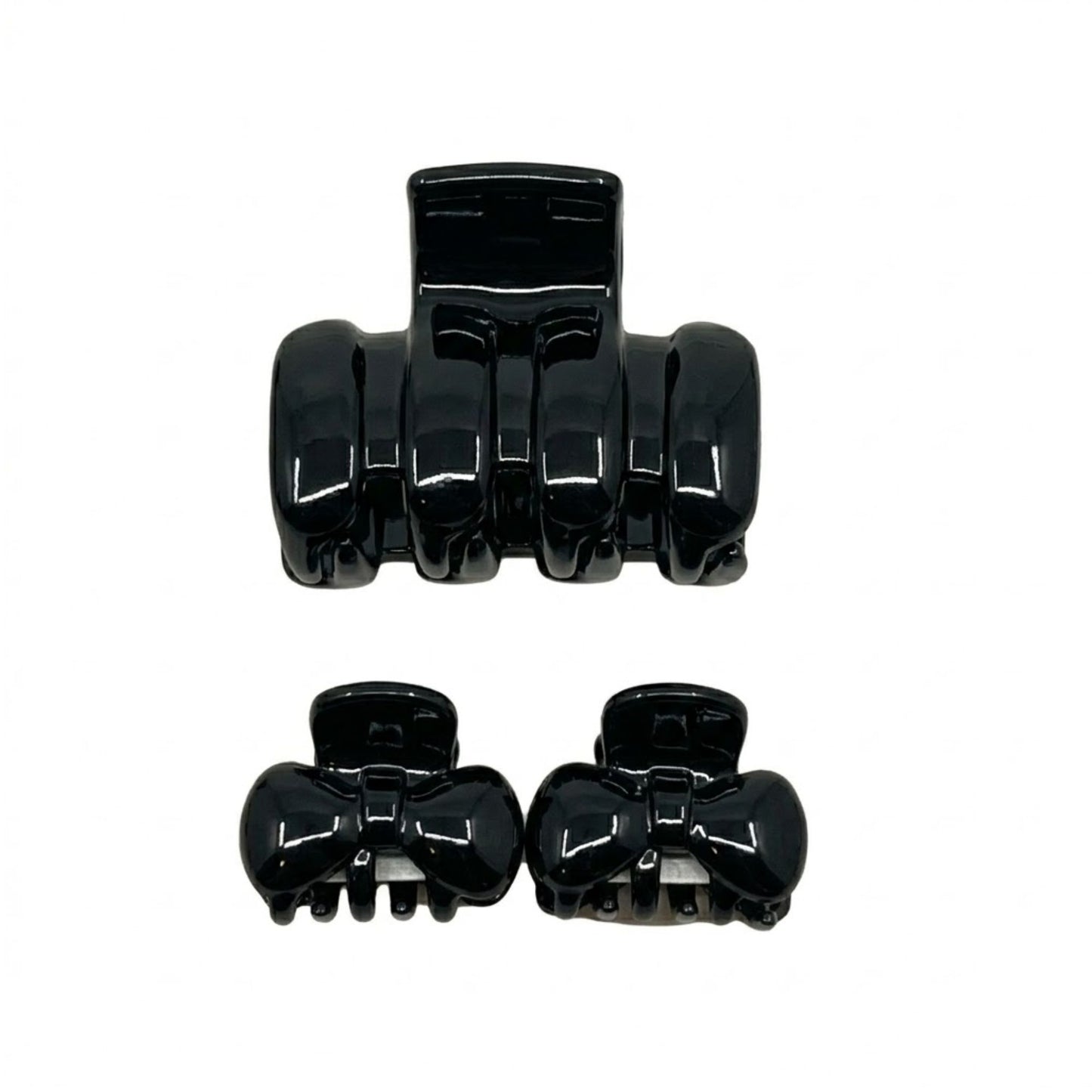 Durable Hair Claw Clips Set Strong Grip Styling Tool 3 PCS Hair Clipper & Trimmer Accessories size and feature image