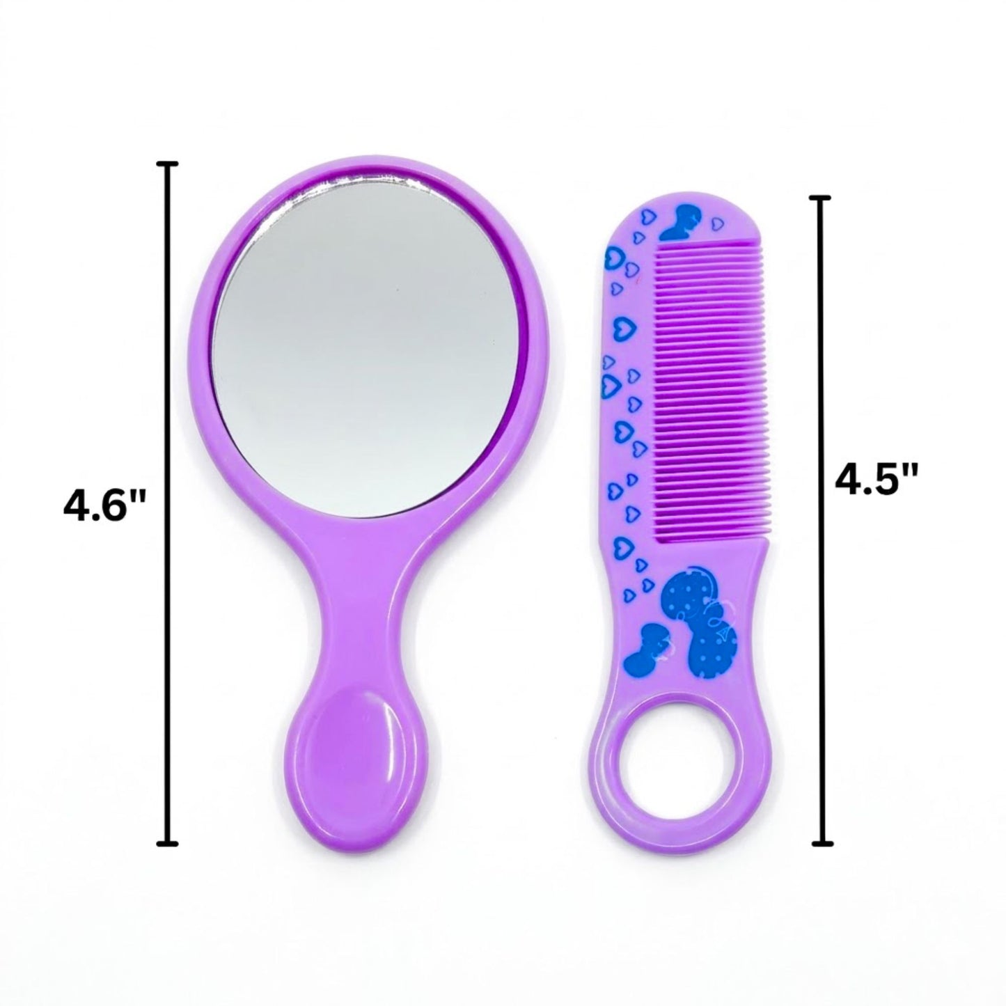 Compact Grooming Comb and Mirror Set Travel Essentials 2 Pcs Folding hair comb product image 7