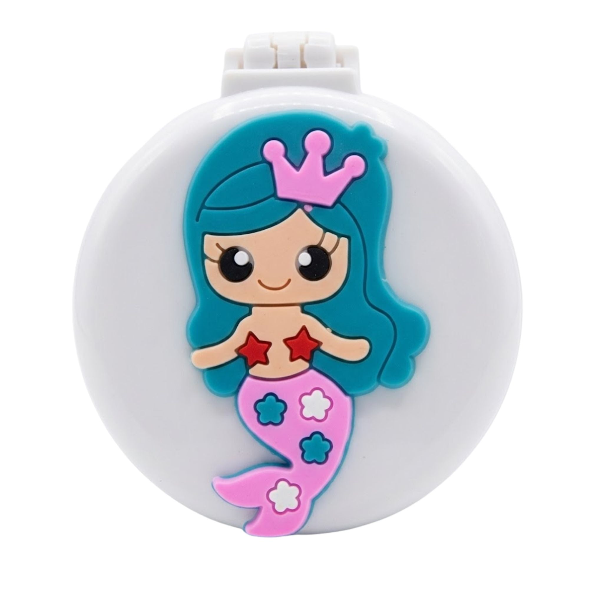 Kids Mermaid Makeup Mirror Hair Brush Compact Toy 1 Pack Foldable hair brushes product image 5