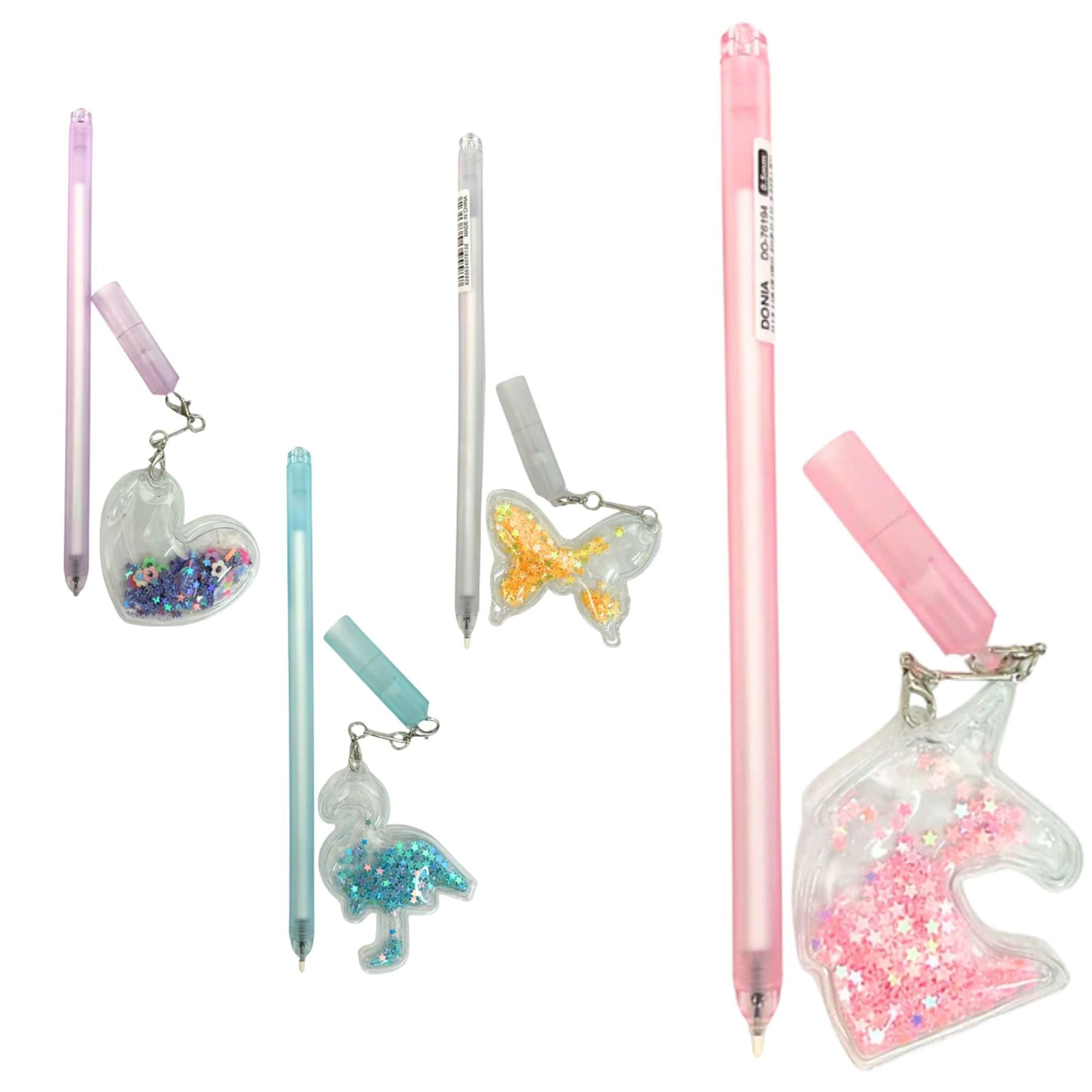Flash Powder Pendant Blue Ink Pen: 1 Pack