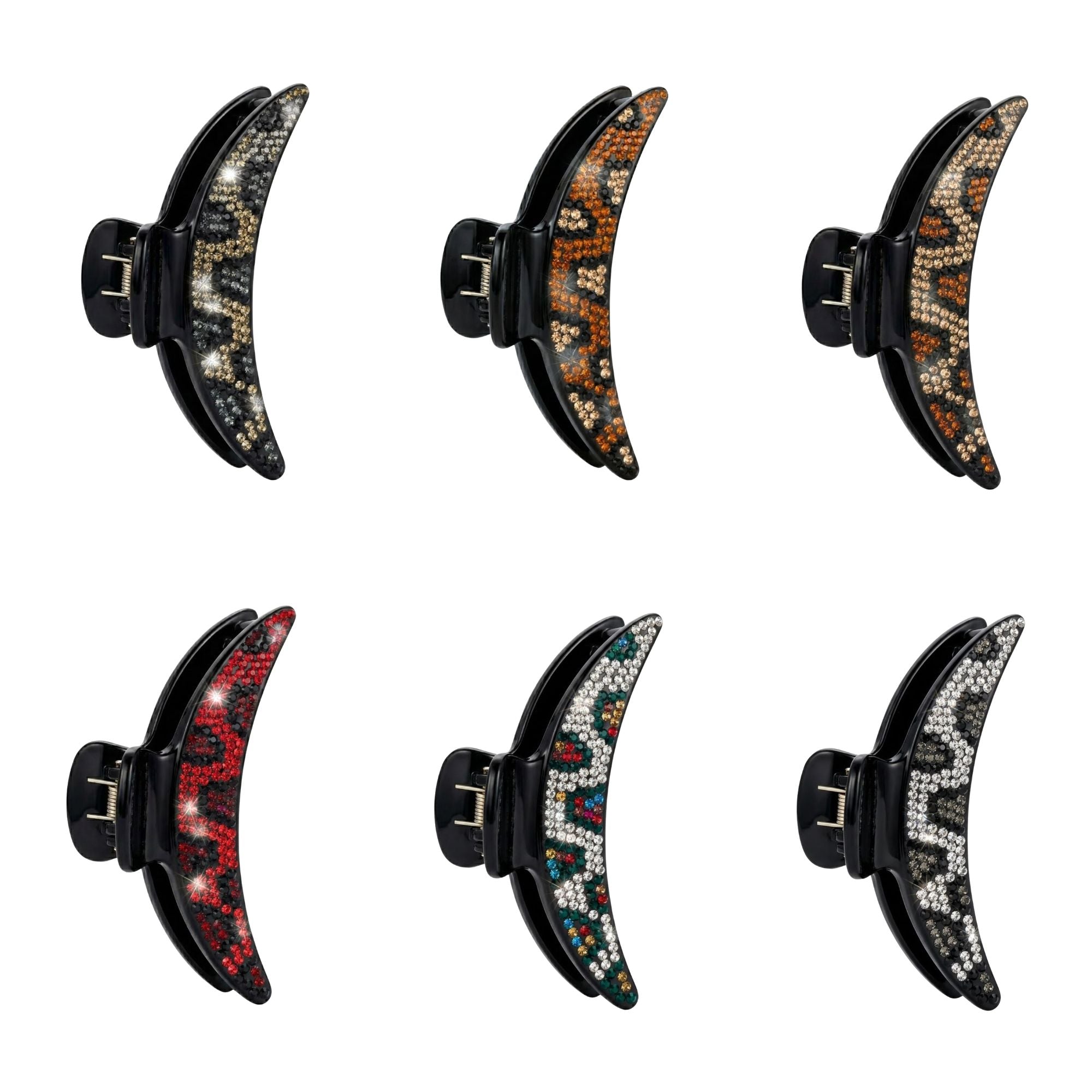 Elegant Sparkling Rhinestone Crescent Hair Claw Clip Hair Clipper & Trimmer Accessories main product image