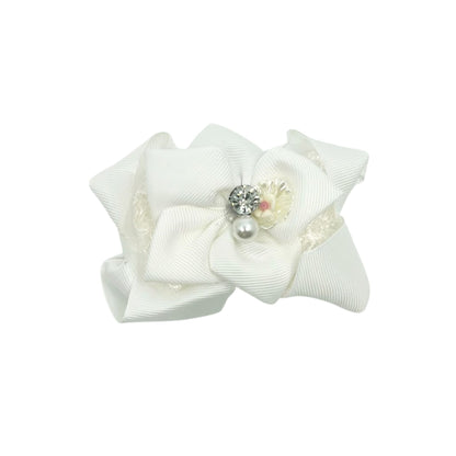 Elegant Grosgrain Ribbon Floral Bow Hair Clip Accessory hair clips product detail image
